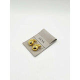 SVNX chunky waterdrop earrings in gold, UK version