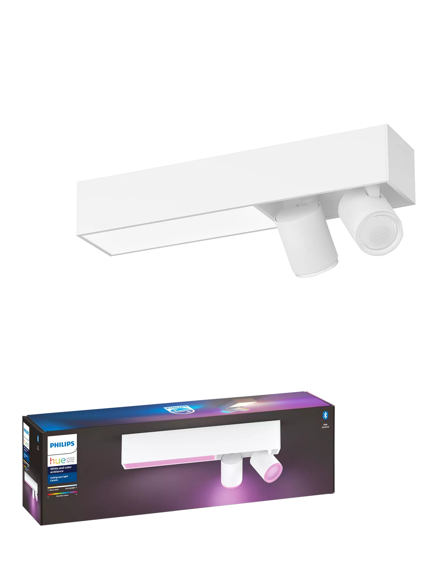 Philips Hue Centris smart ceiling spotlight white, imported from the UK
