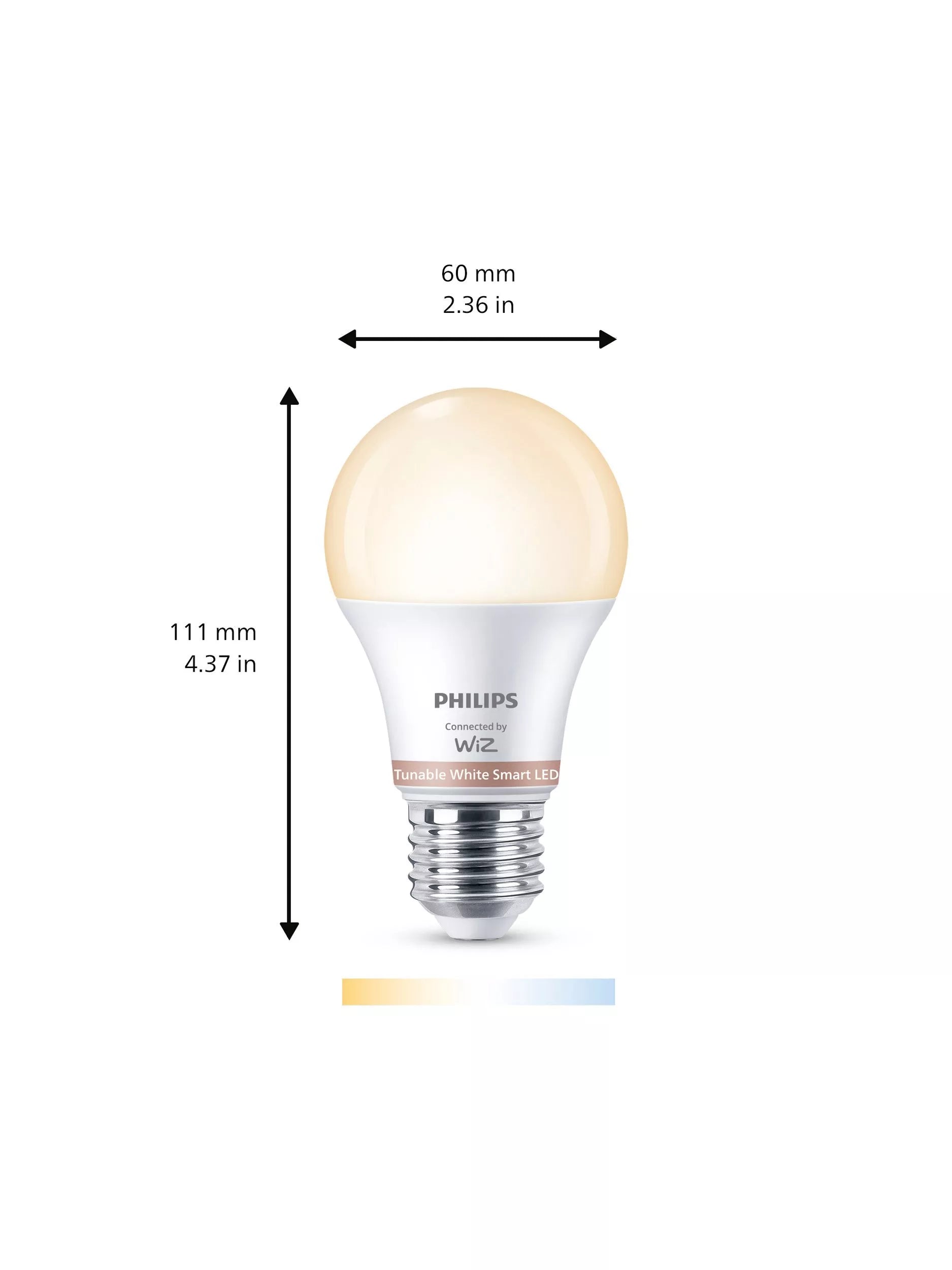 Philips smart LED bulb tunable white pack of 2 - British product