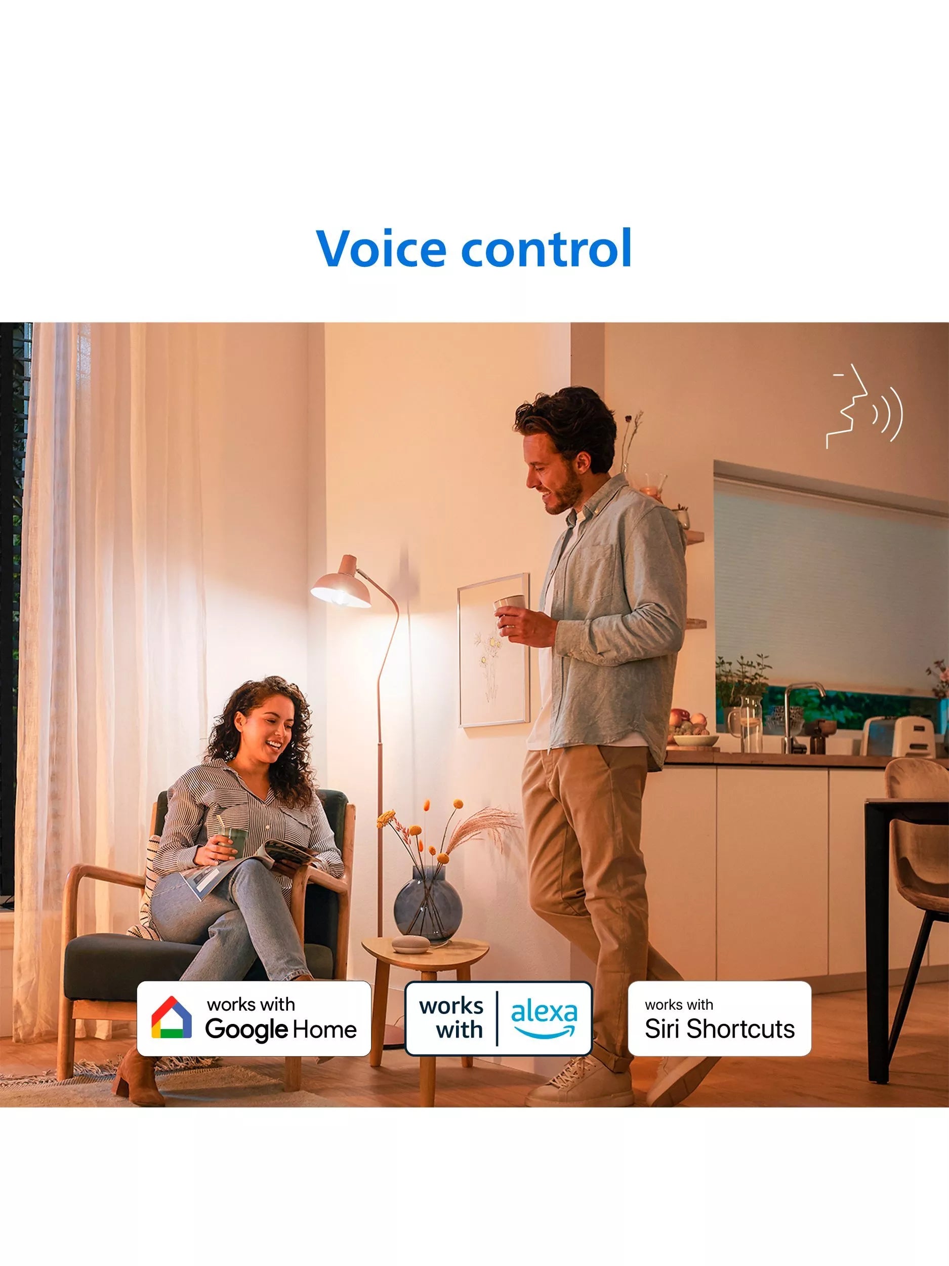 Philips smart LED bulb tunable white pack of 2 - British product