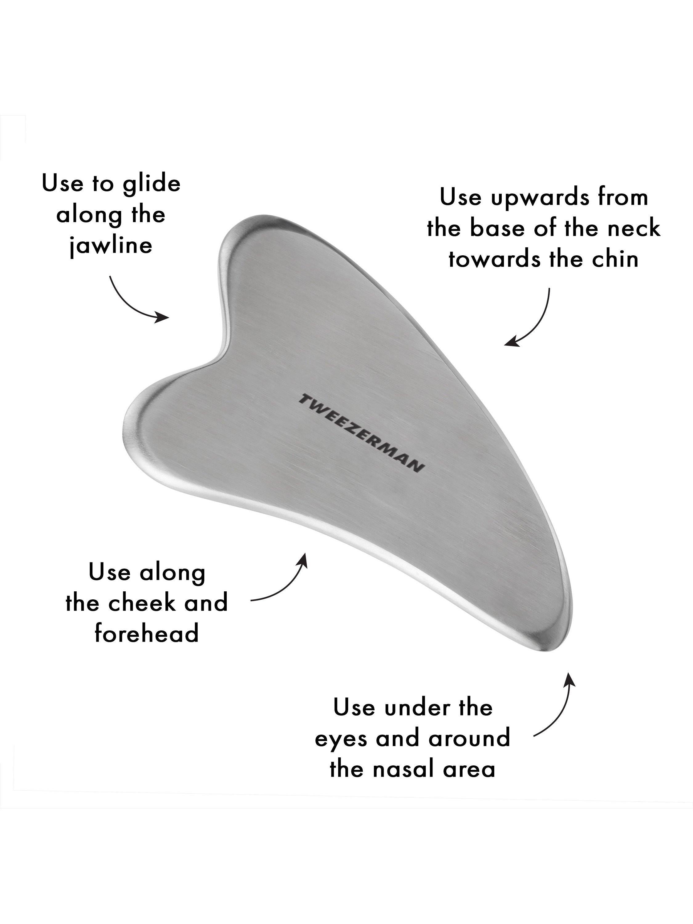 Tweezerman stainless steel gua sha - British product