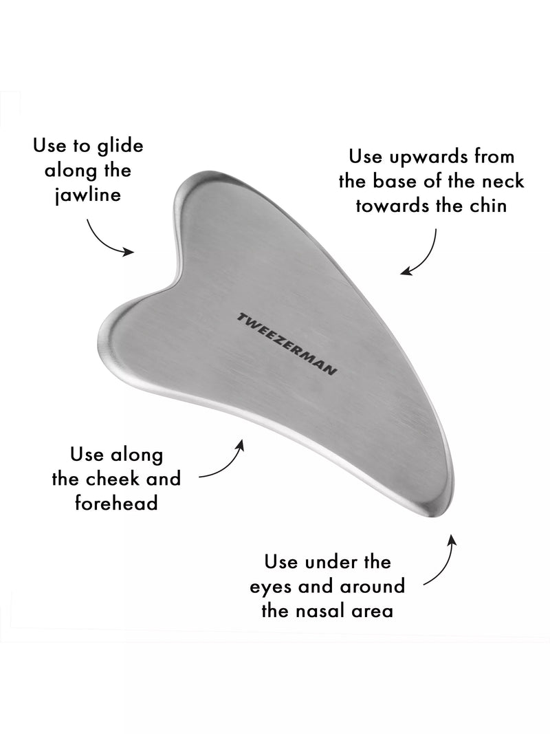 Tweezerman stainless steel gua sha - British product