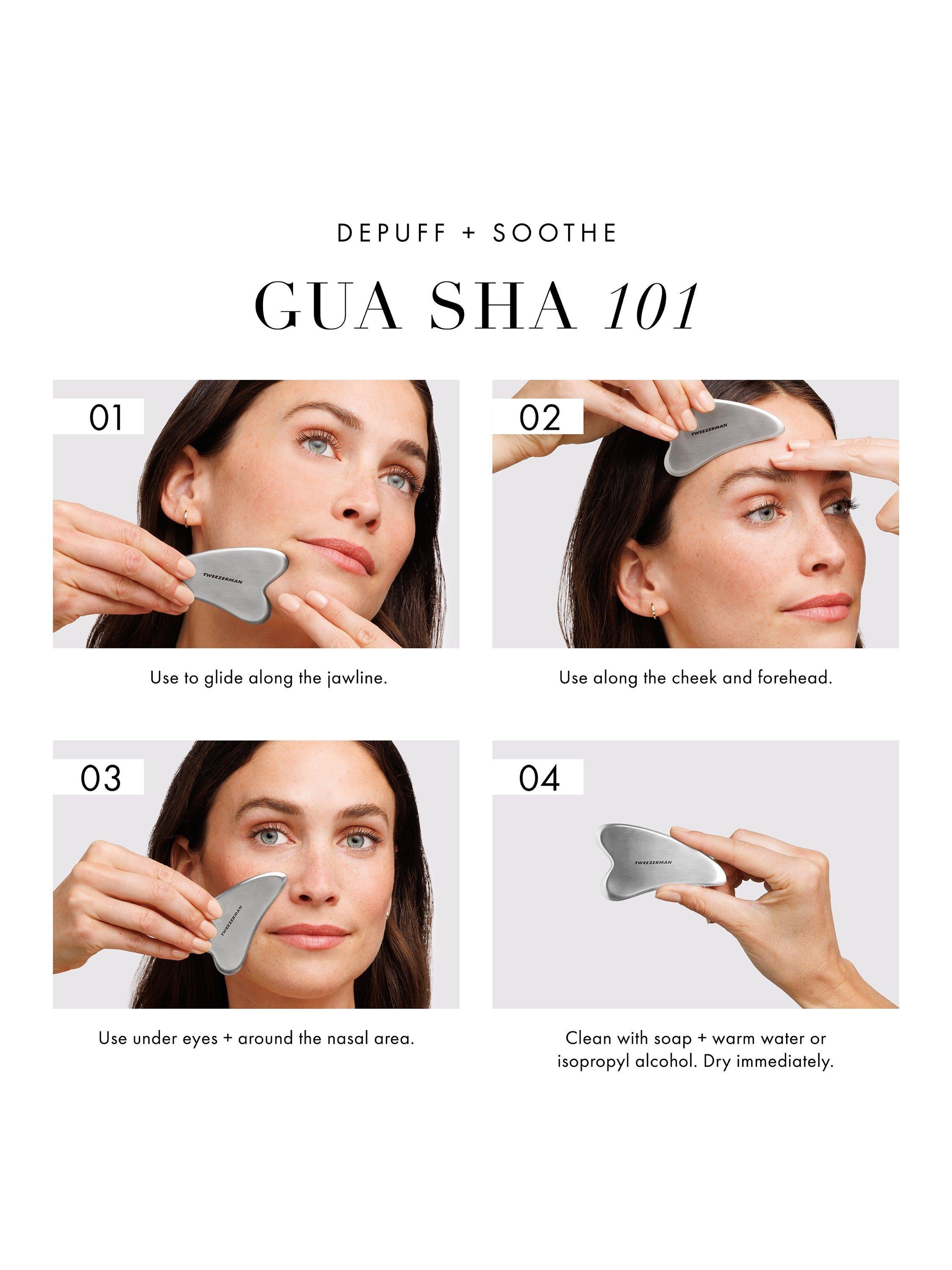 Tweezerman stainless steel gua sha - British product