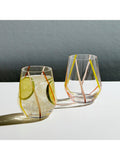 Anton Studio Designs Rio striped glass tumblers 450ml set of 2 - British product