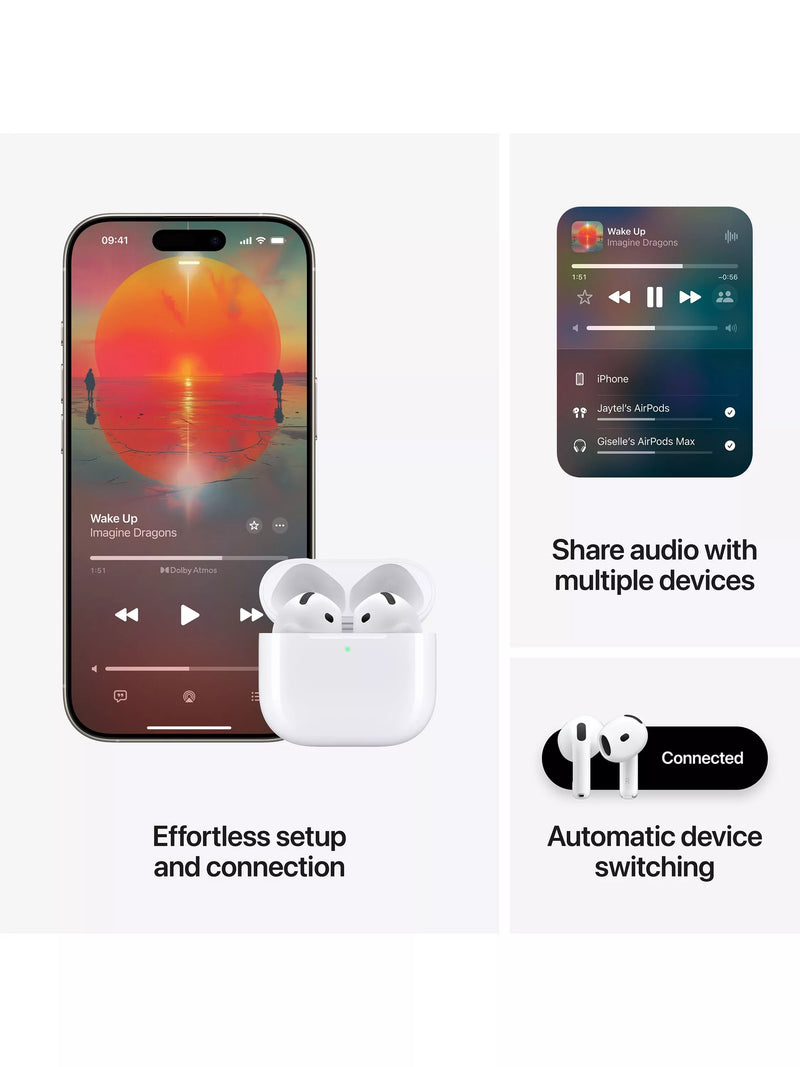 Apple AirPods 4 wireless earbuds USB-C case (British brand)