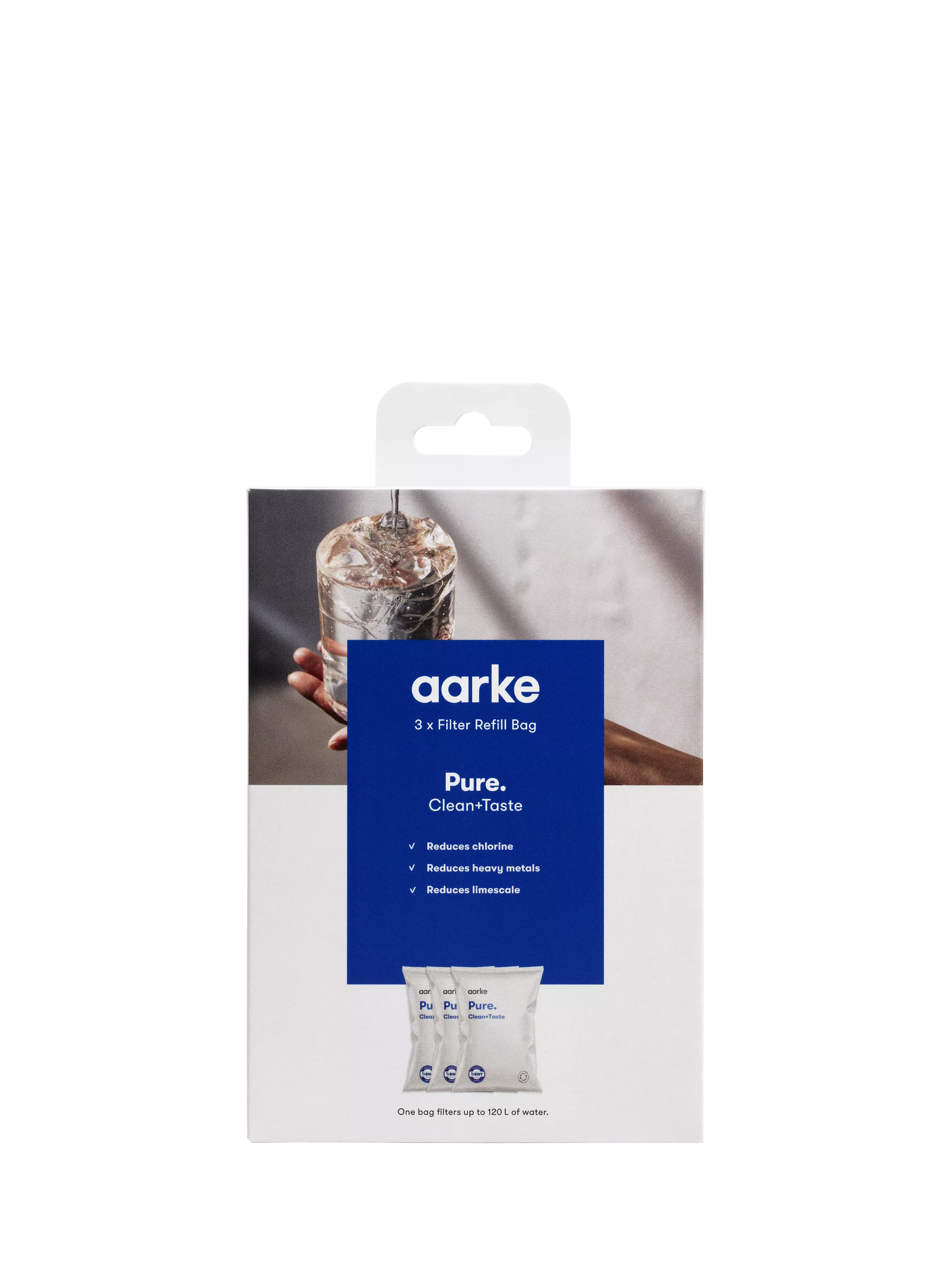 Aarke water filter refill granules pack of 3 - British product