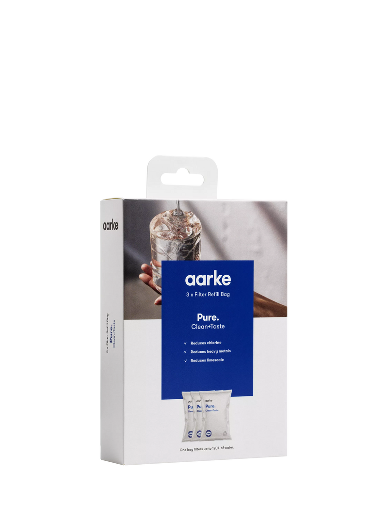 Aarke water filter refill granules pack of 3 - British product