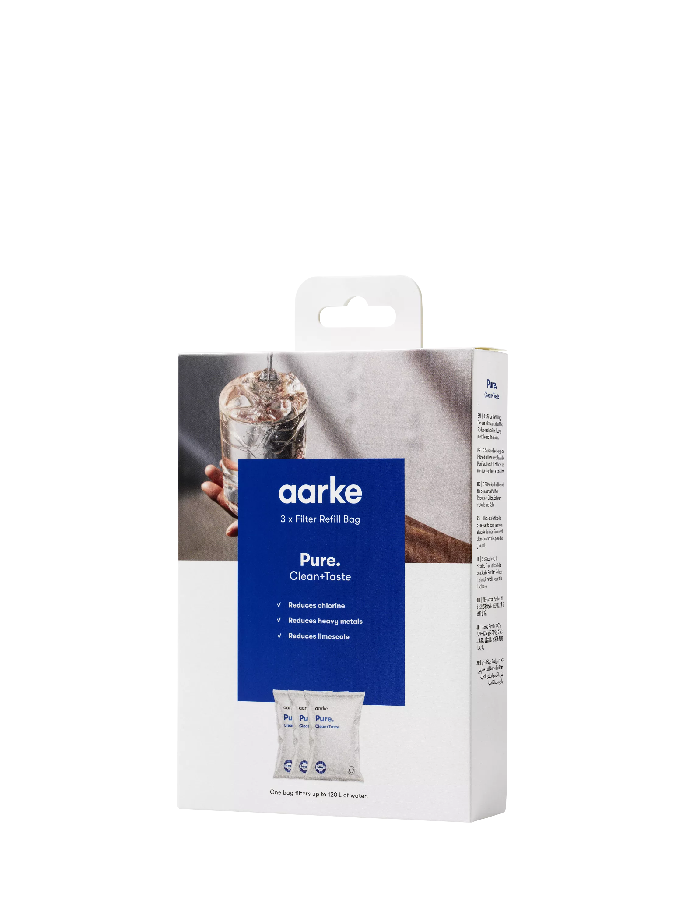 Aarke water filter refill granules pack of 3 - British product