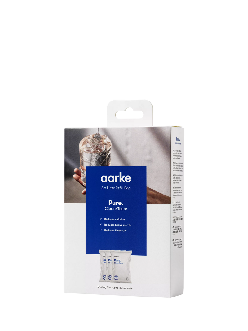 Aarke water filter refill granules pack of 3 - British product