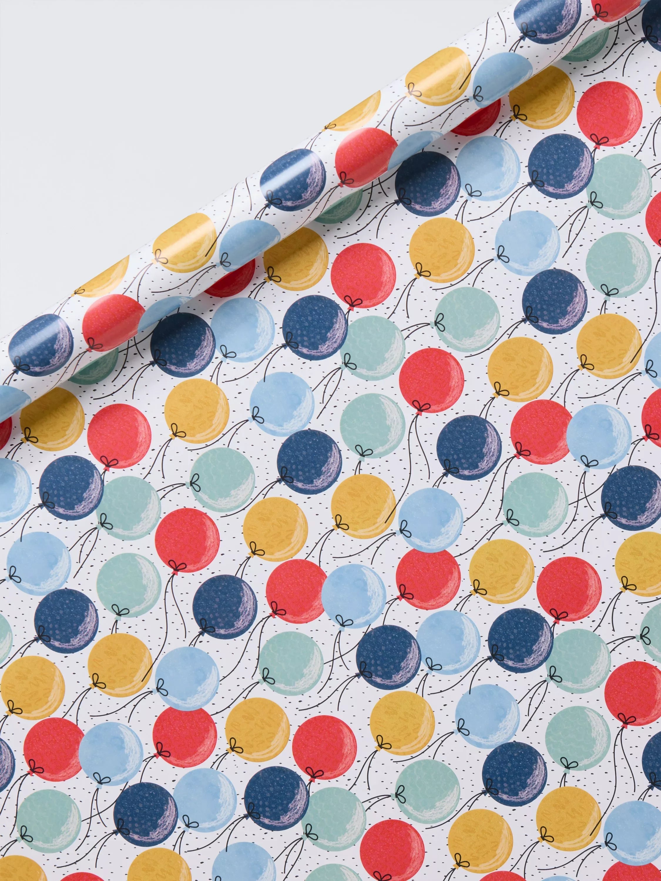 John Lewis balloon print multi-colour wrapping paper 3-metre roll, UK version