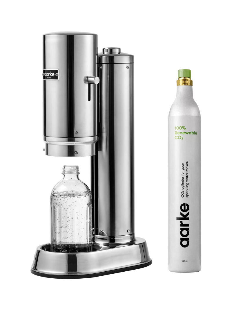 Aarke Carbonator Pro Sparkling Water Maker Kit, Steel