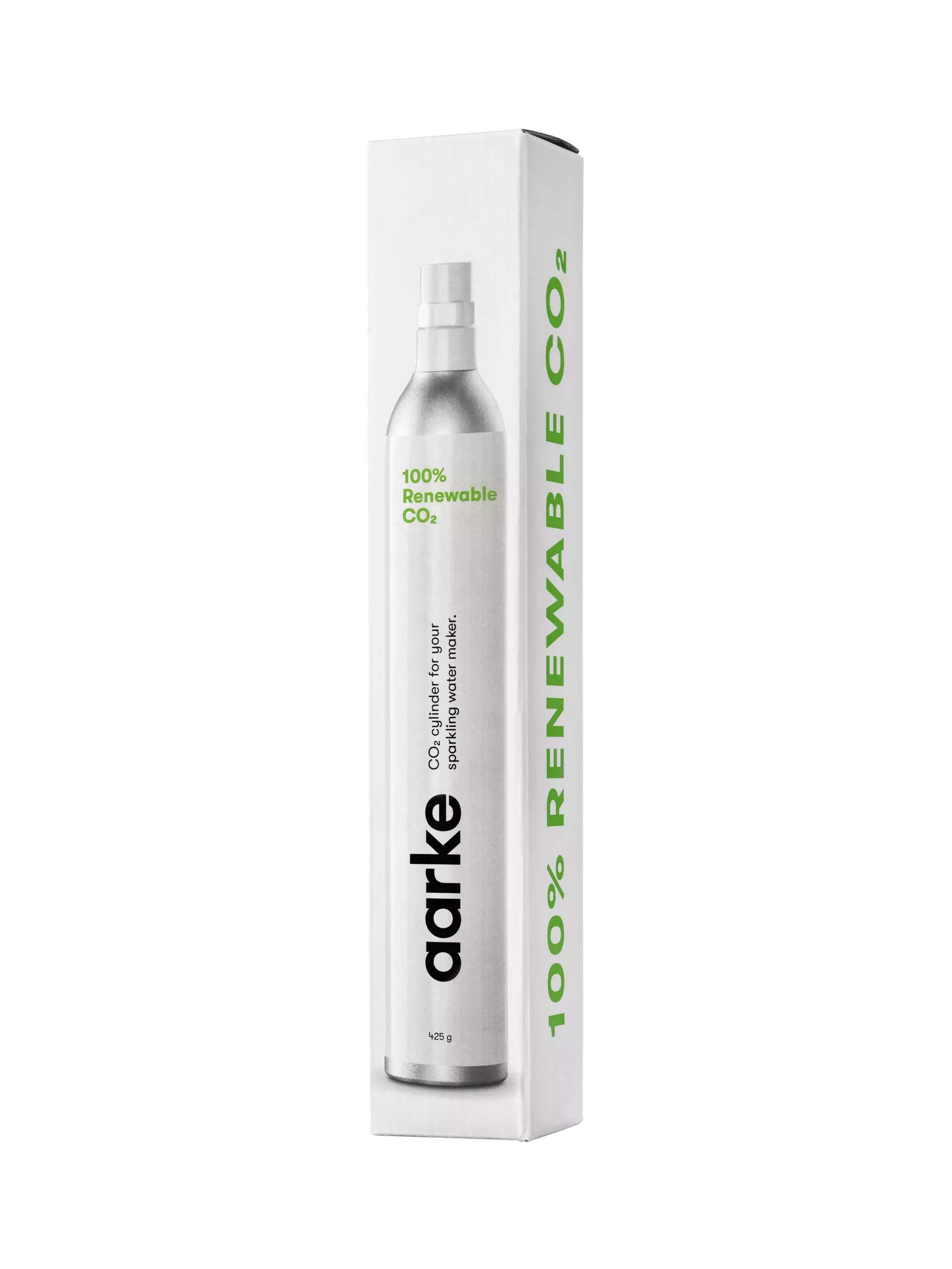 Aarke renewable CO2 gas cartridge for soda makers, UK version