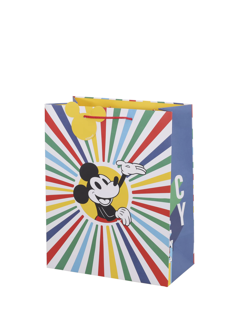 Disney Mickey Mouse rainbow gift bag medium (British brand)