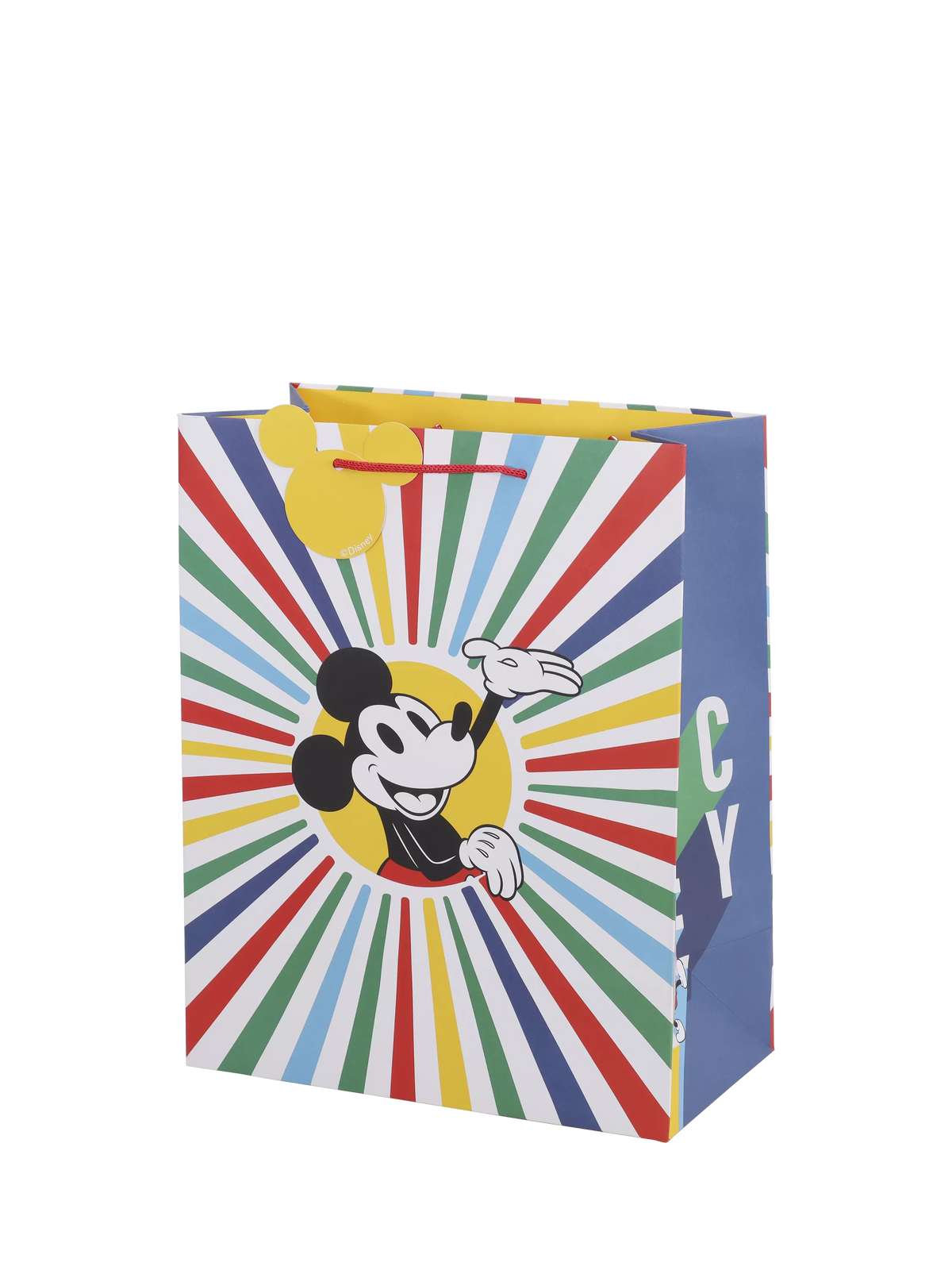 Disney Mickey Mouse rainbow gift bag medium (British brand)