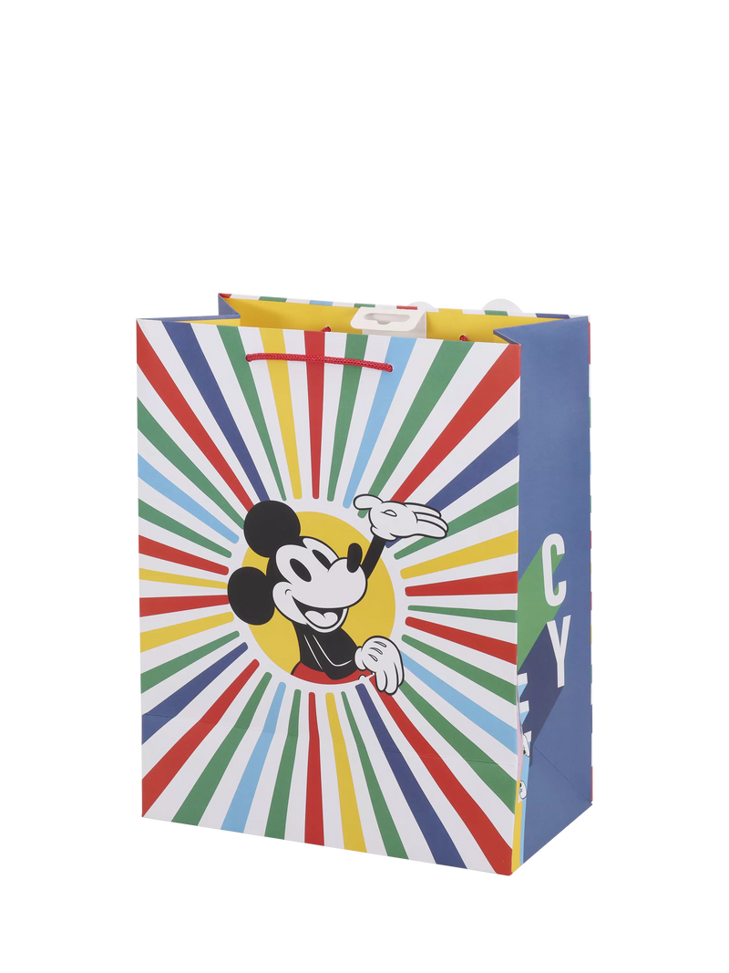 Disney Mickey Mouse rainbow gift bag medium (British brand)