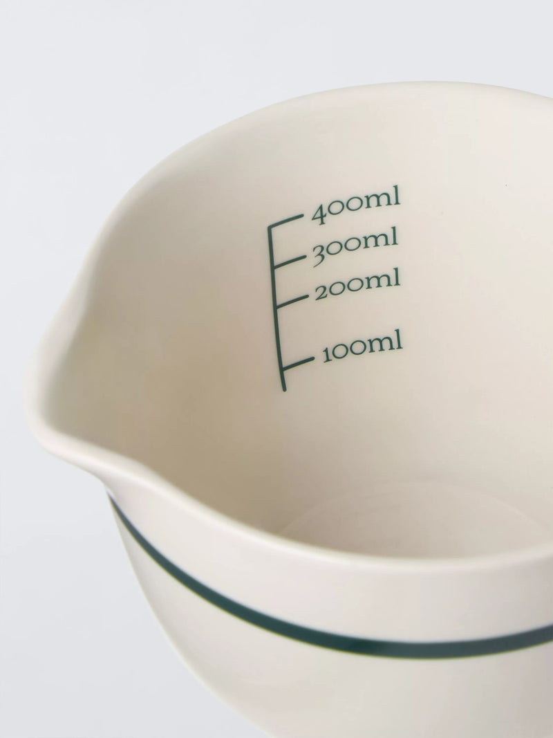 John Lewis x Deliciously Ella fine china mixing jug stone 400ml - British product
