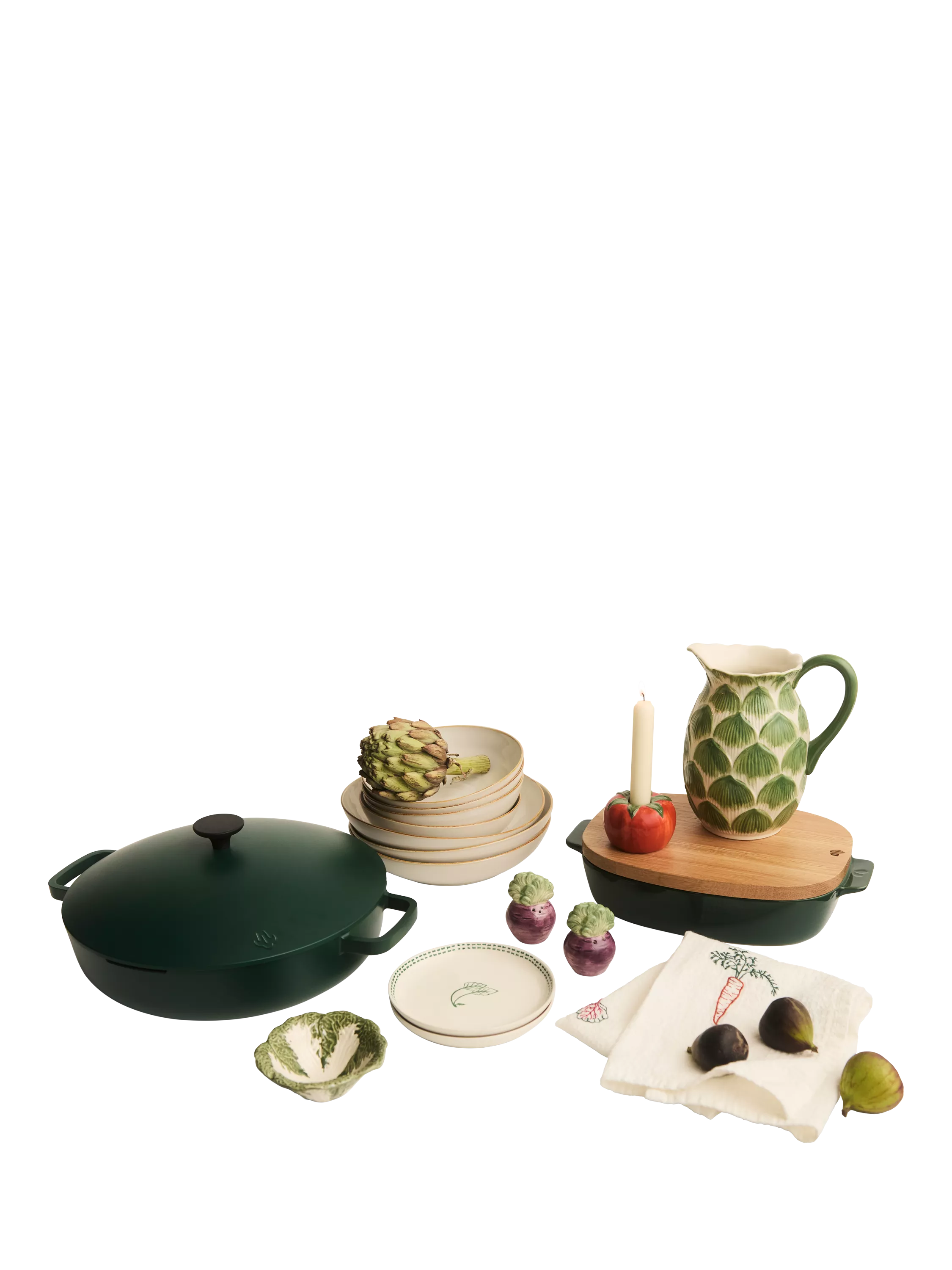 John Lewis X Deliciously Ella green roaster 26cm imported from the UK