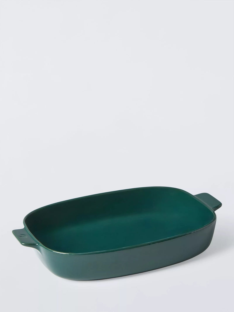 John Lewis Deliciously Ella stoneware roaster green 32cm, imported from the UK