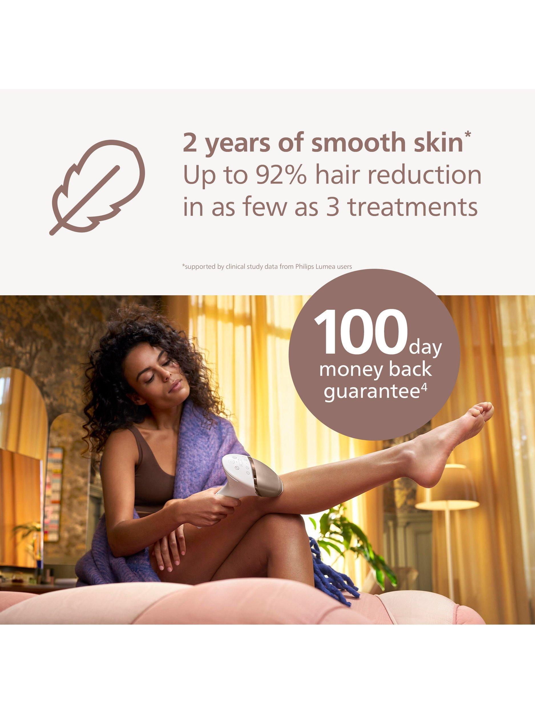 Philips Lumea 9900 IPL hair removal device rose gold (British brand)