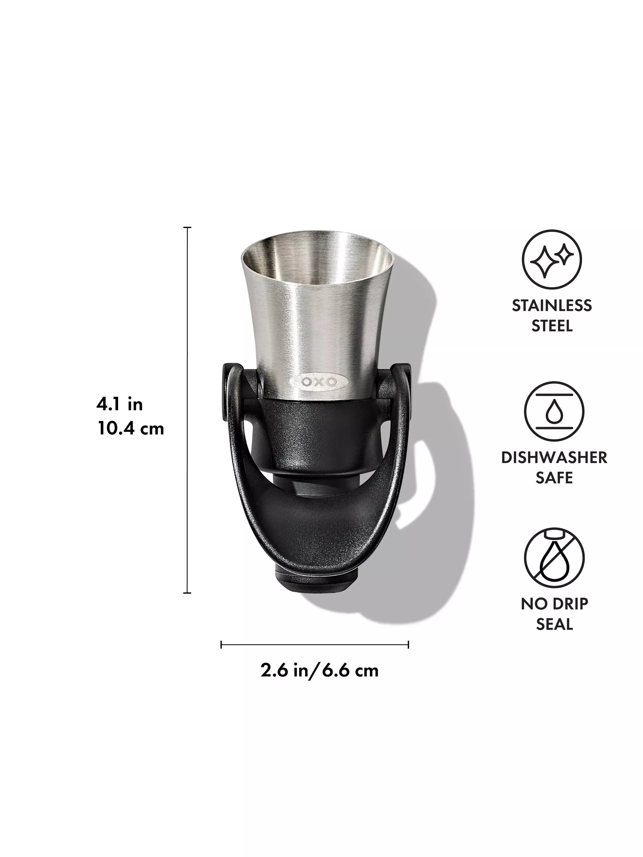OXO wine stopper and pourer stainless steel, imported from the UK
