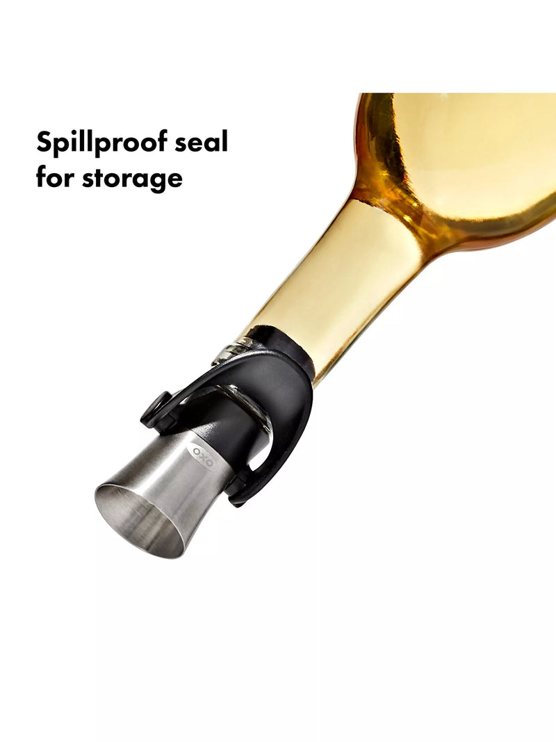 OXO wine stopper and pourer stainless steel, imported from the UK