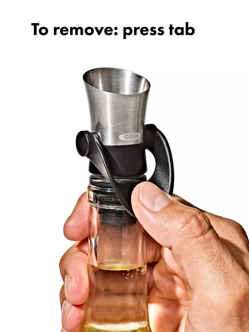 OXO wine stopper and pourer stainless steel, imported from the UK