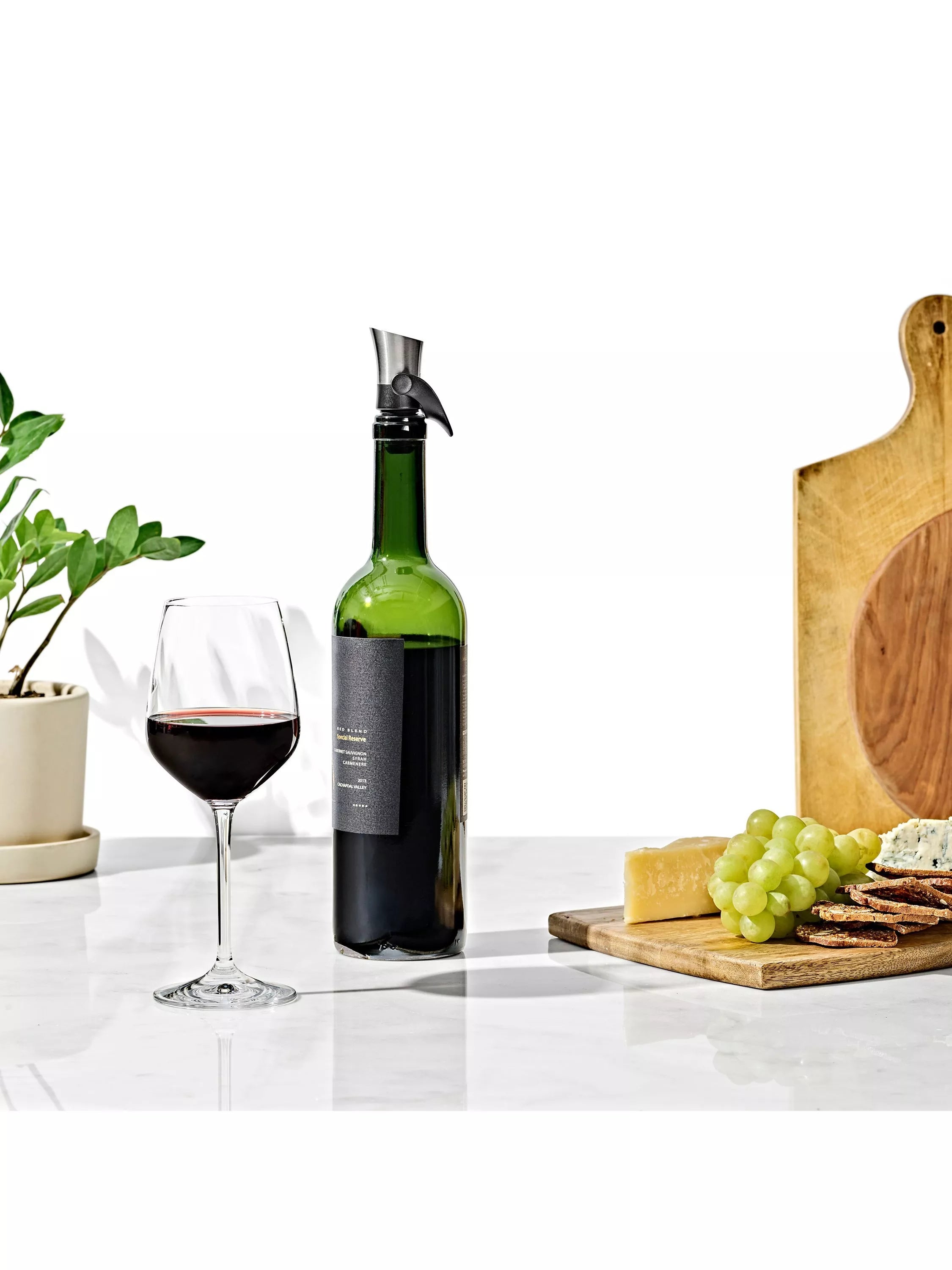 OXO wine stopper and pourer stainless steel, imported from the UK