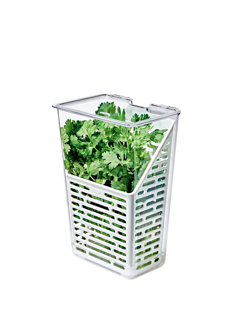 OXO Herb Keeper white clear kitchen storage (British brand)