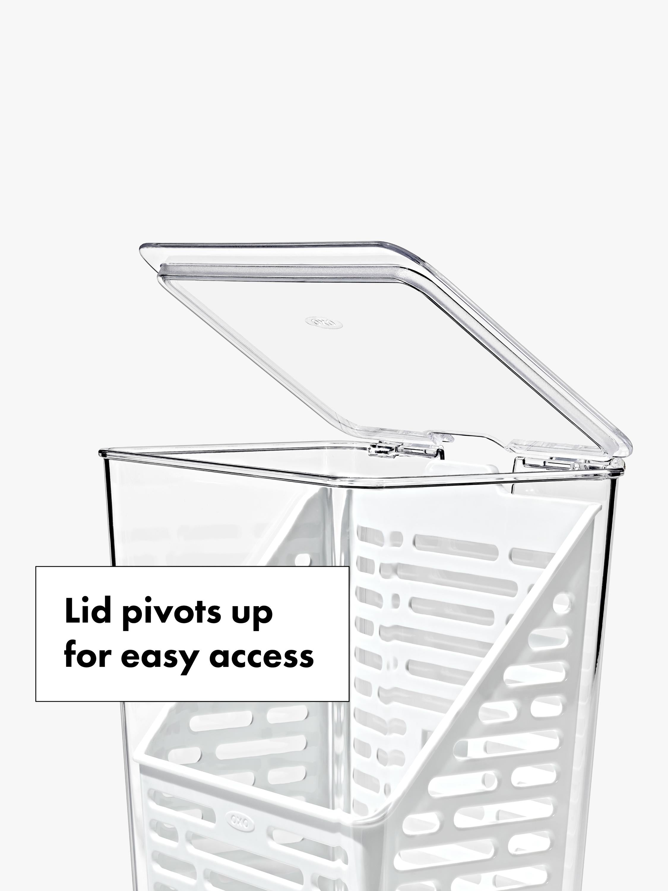 OXO Herb Keeper white clear kitchen storage (British brand)
