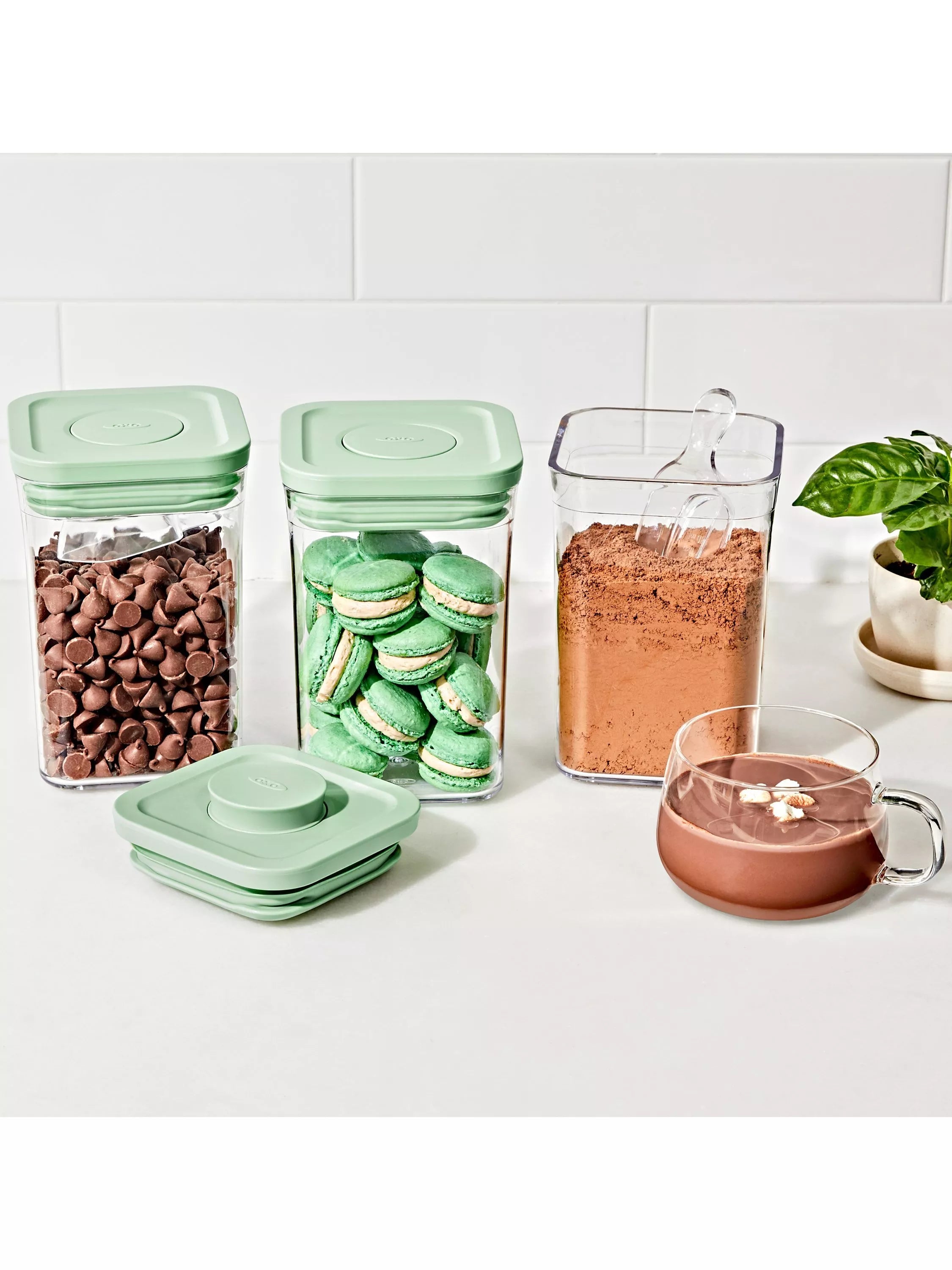 OXO POP storage containers set of 3 1L (British brand)