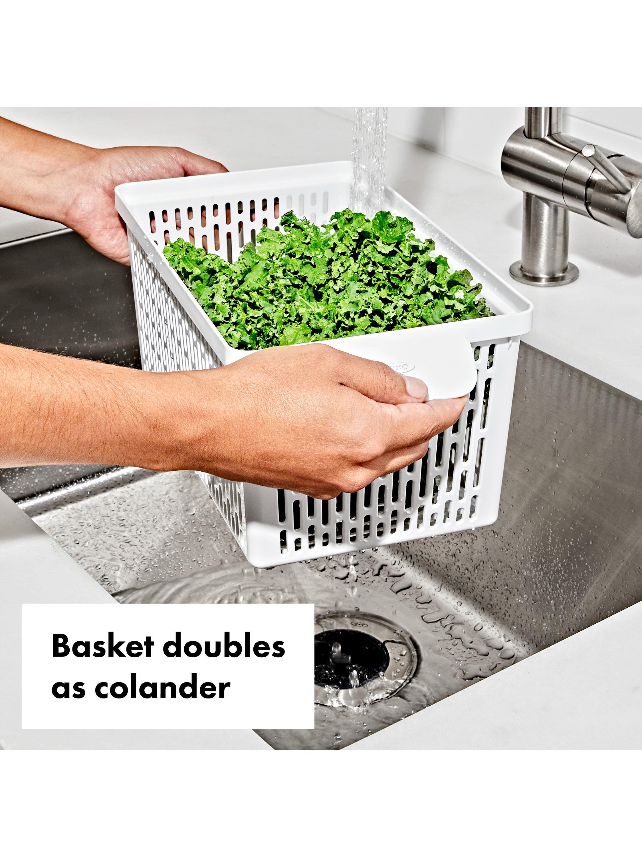 OXO long produce saver storage bin for vegetables, UK version