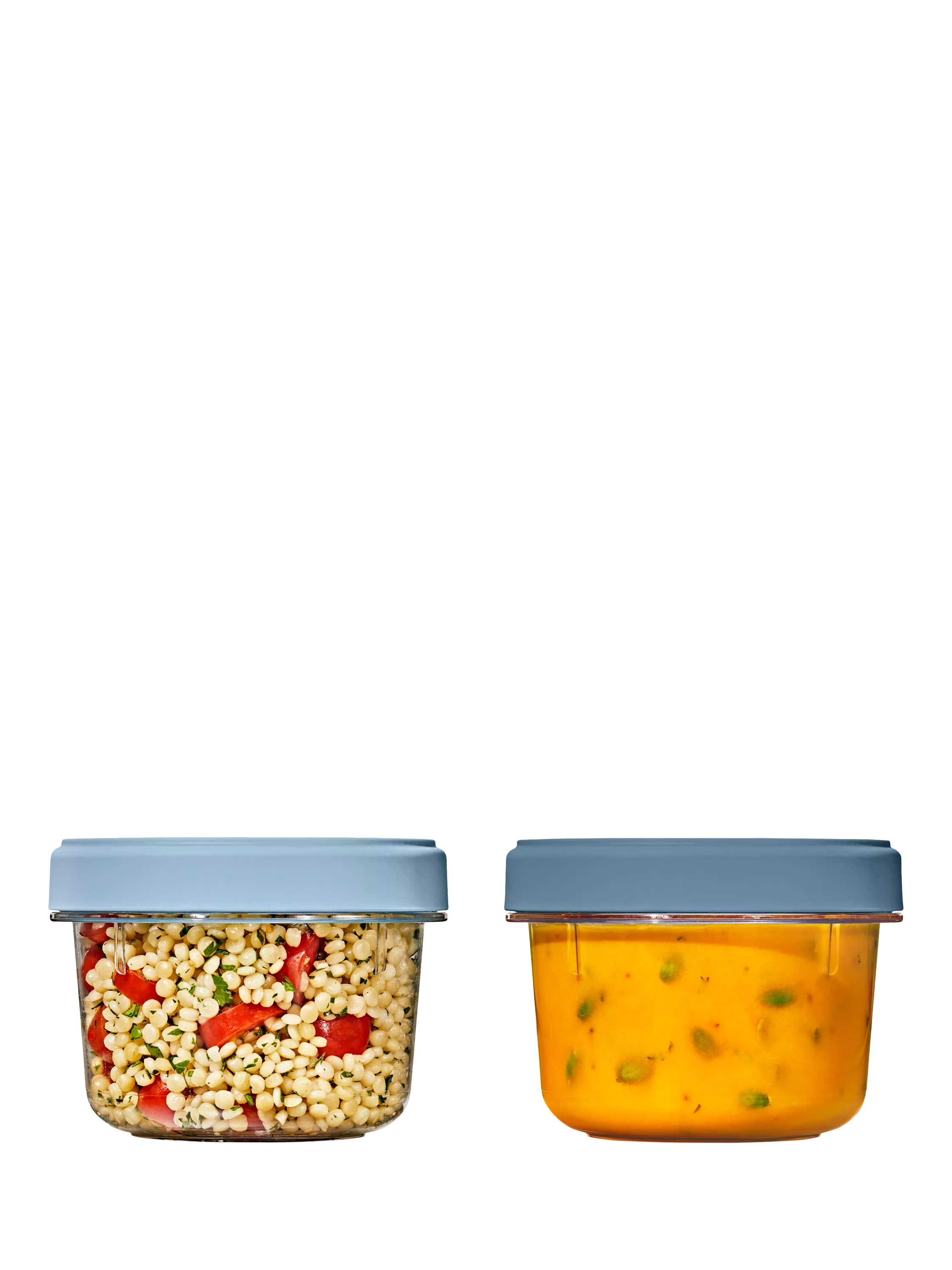 OXO Good Grips Twist & Stack storage container set 550ml blue clear (British brand)