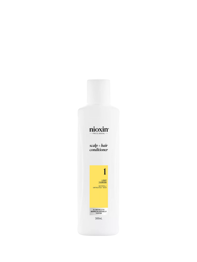 Nioxin Pro Clinical System 1 Scalp + Hair Thickening Conditioner for Natural Hair with Light Thinning, 300ml