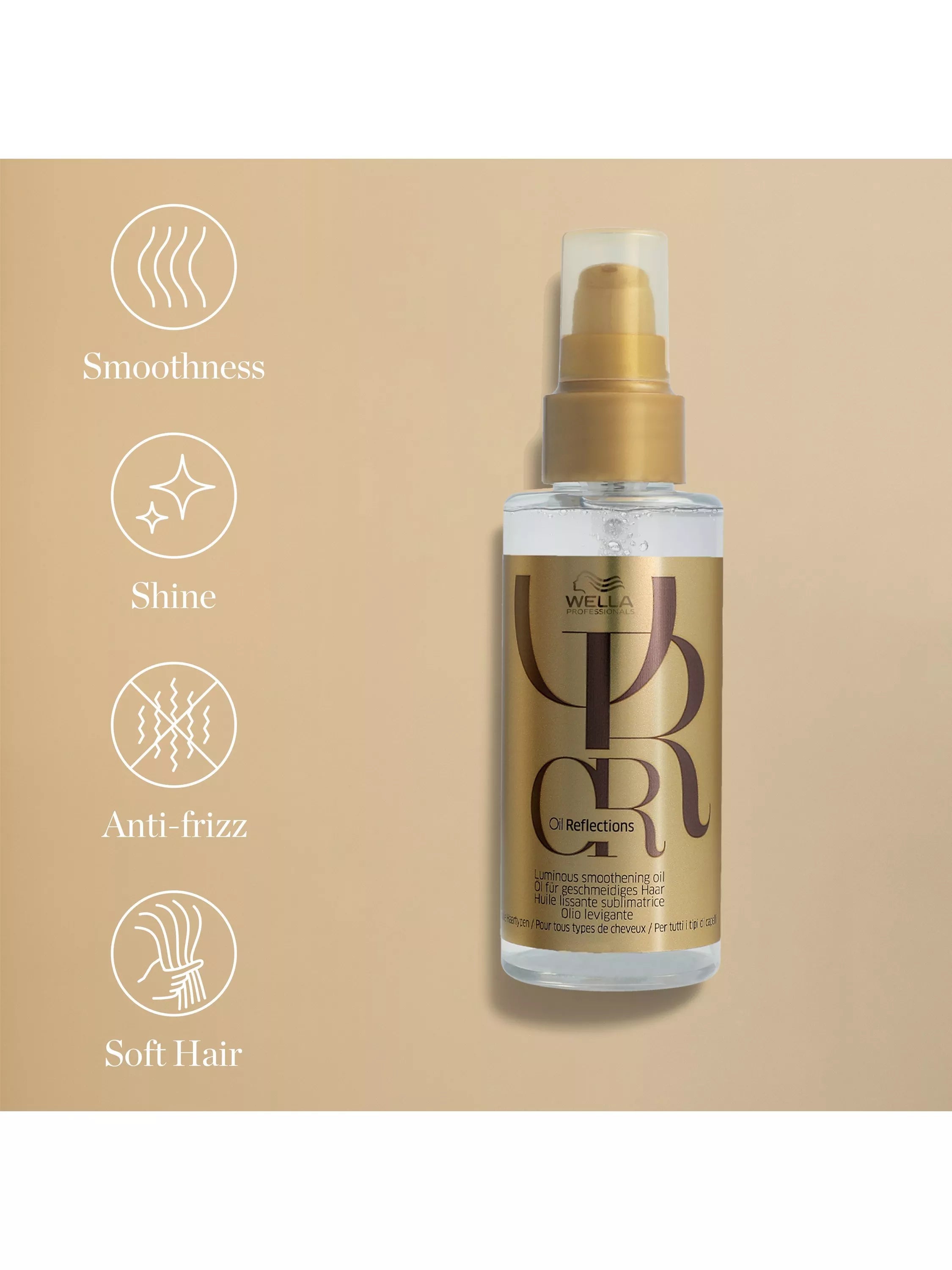 Wella Professionals Oil Reflections Luminous Smoothening hair oil (British brand)