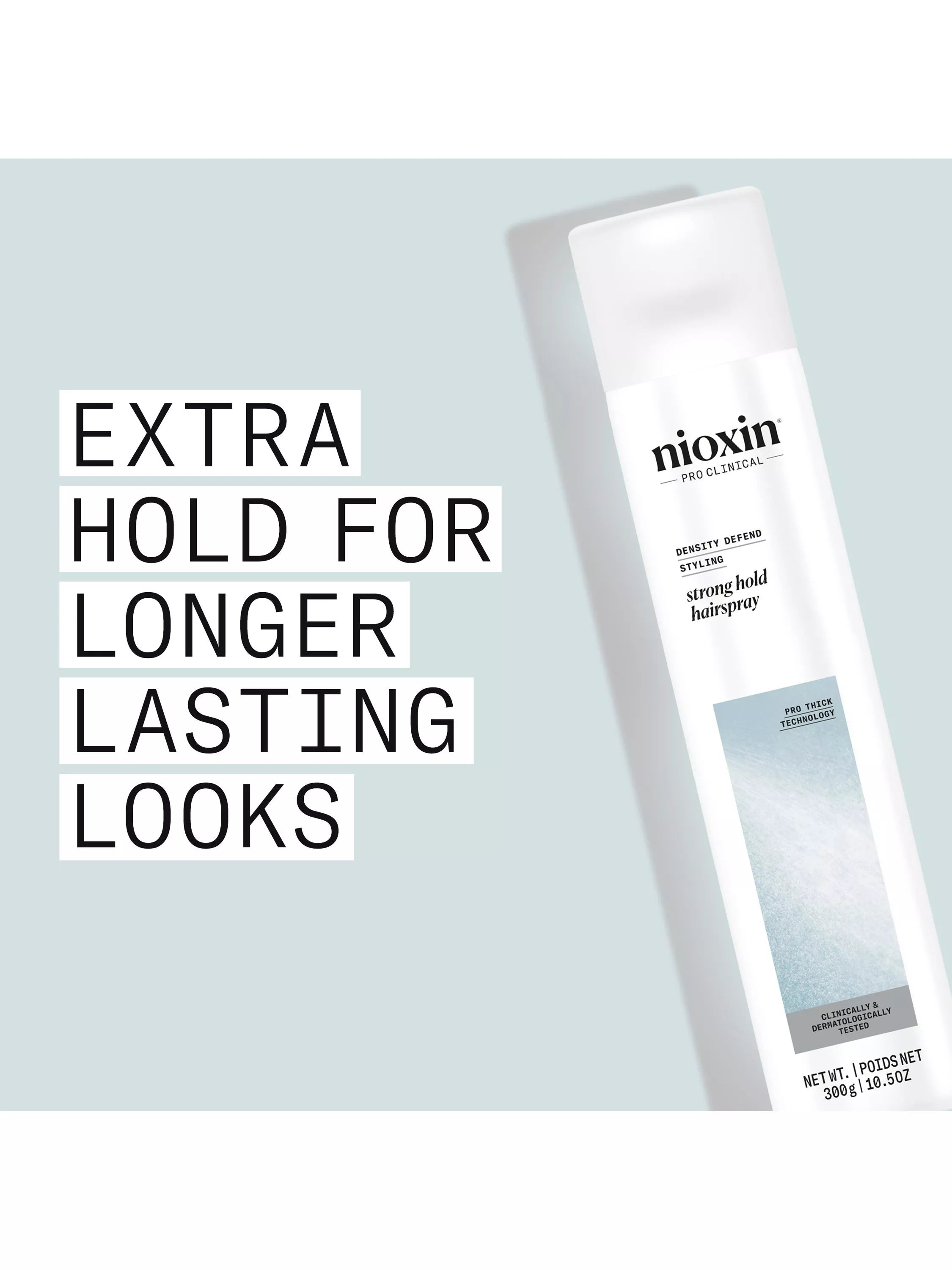 Nioxin Strong Hold hairspray 300ml, UK version