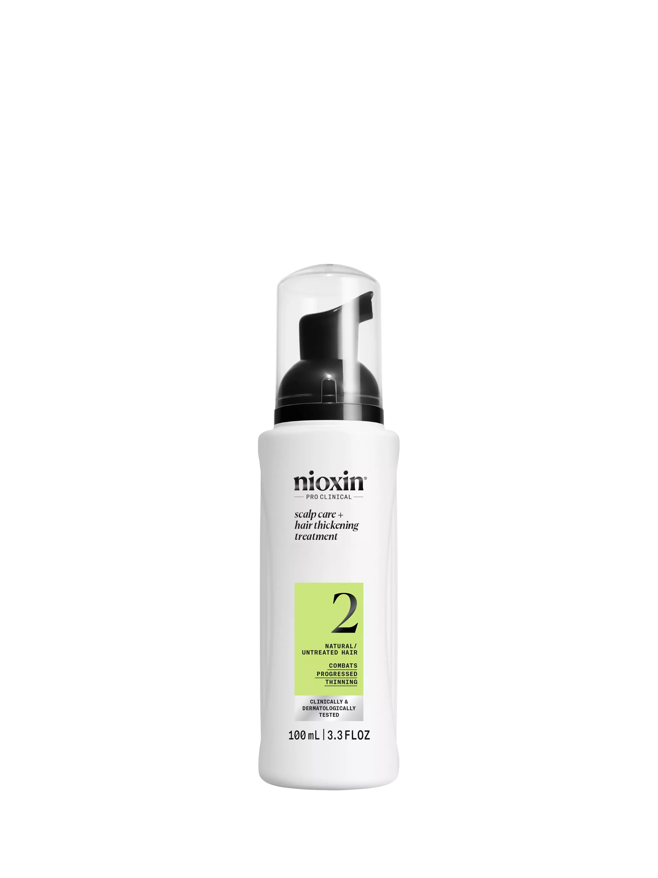 Nioxin scalp and hair thickening treatment for natural hair with progressed thinning, 100ml, imported from the UK