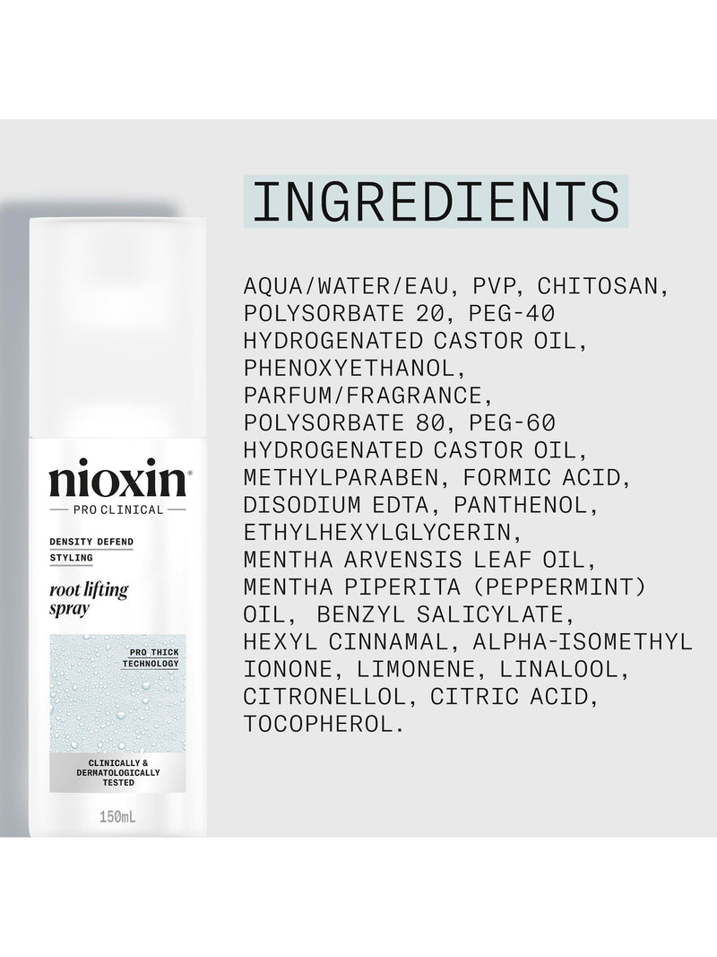 Nioxin root lifting hair thickening spray 150ml (British brand)