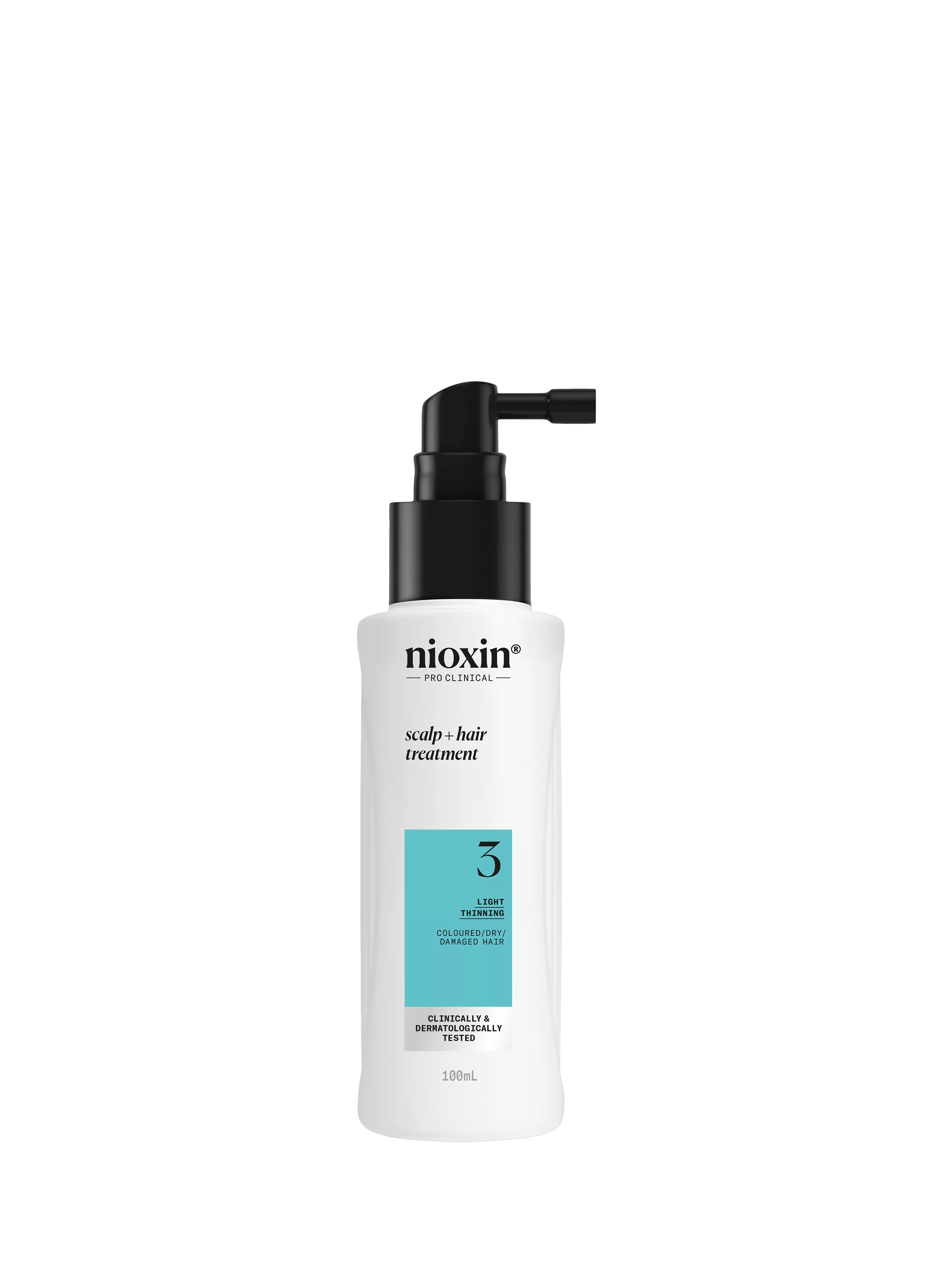 Nioxin hair thickening serum for coloured or dry damaged hair with light thinning 100ml, imported from the UK