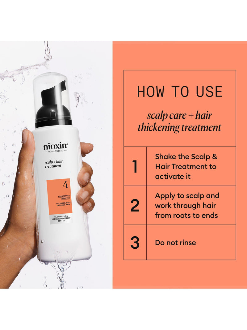 Nioxin System 4 scalp thickening treatment serum 100ml, imported from the UK