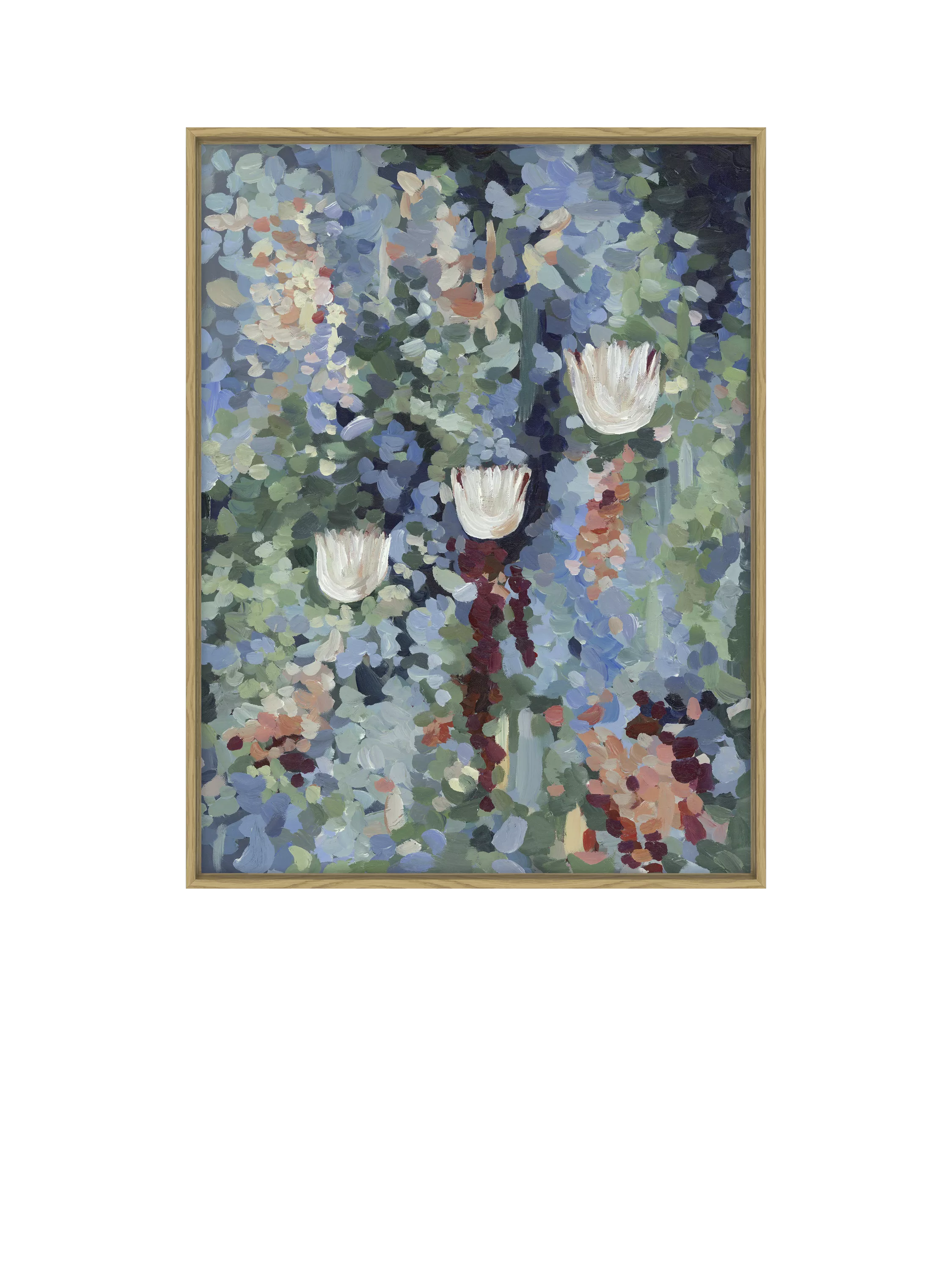 John Lewis Harlie Briggs blue canvas print Down by the Lake, imported from the UK