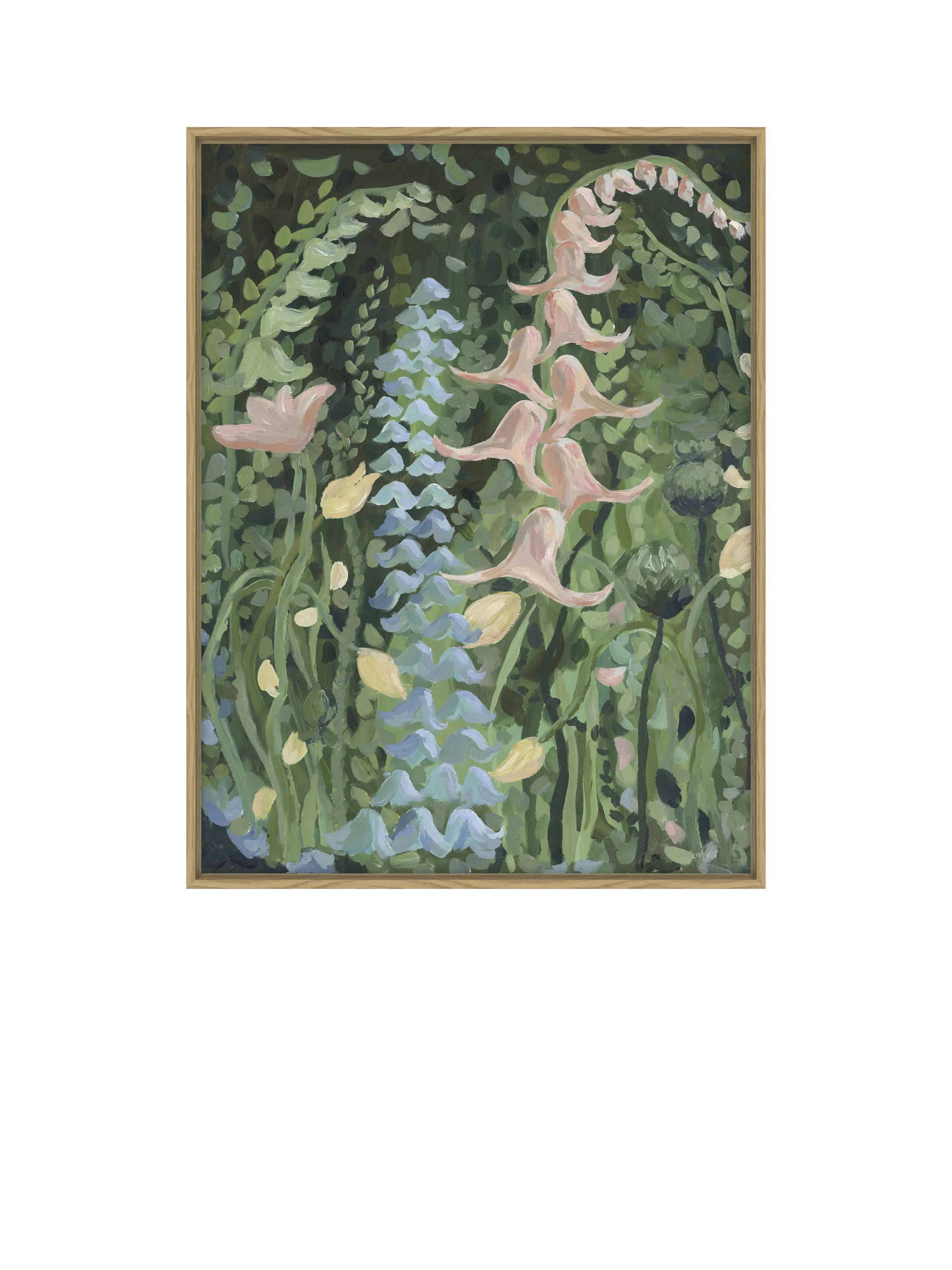 John Lewis framed canvas print blue spring scene 83x64cm - British product