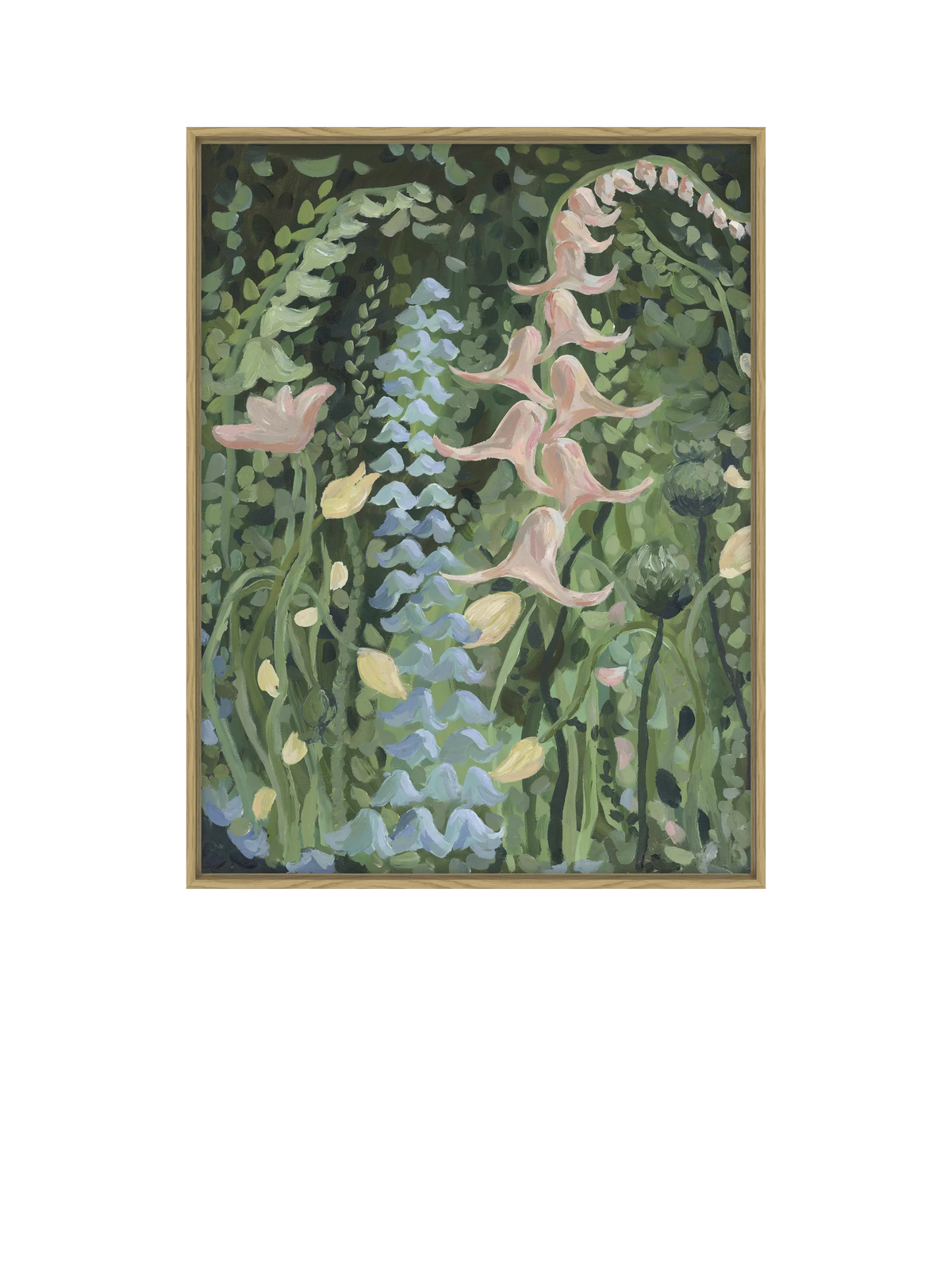 John Lewis framed canvas print blue spring scene 83x64cm - British product
