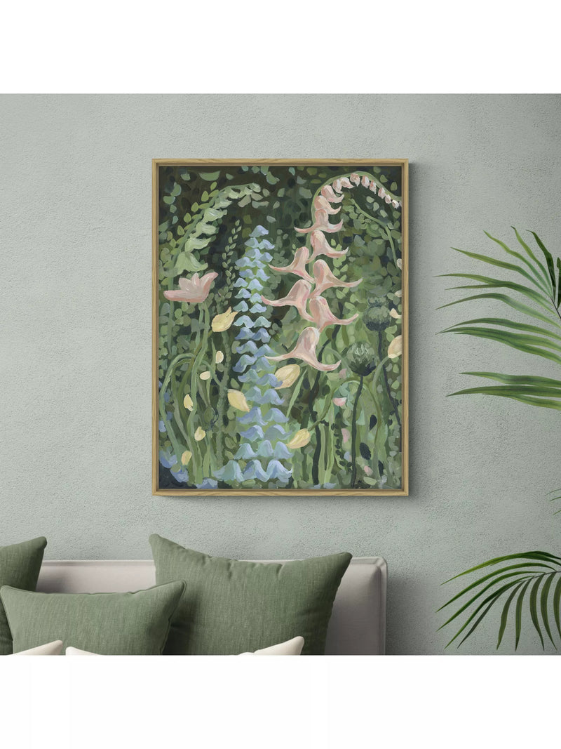 John Lewis framed canvas print blue spring scene 83x64cm - British product