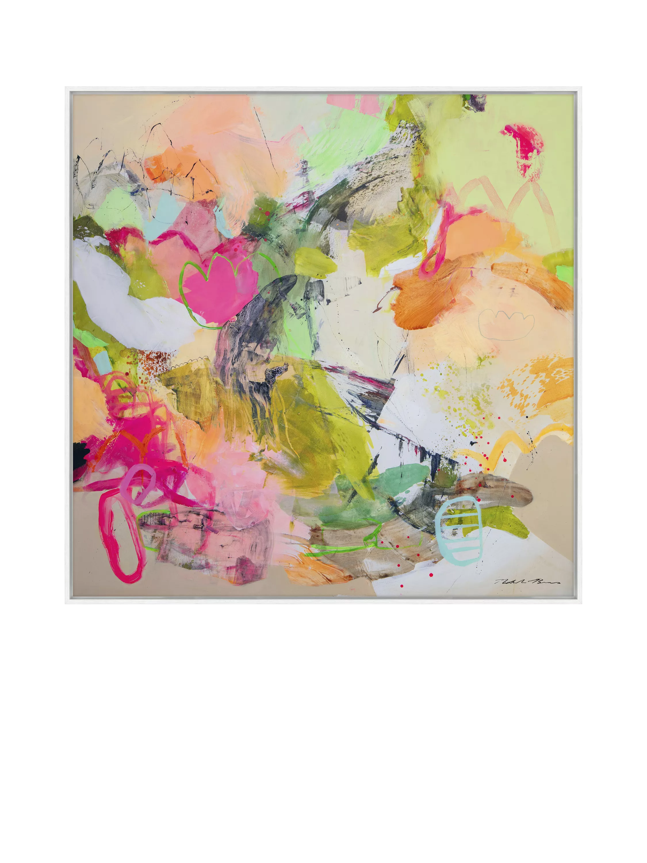 John Lewis framed abstract canvas print 104cm - British product