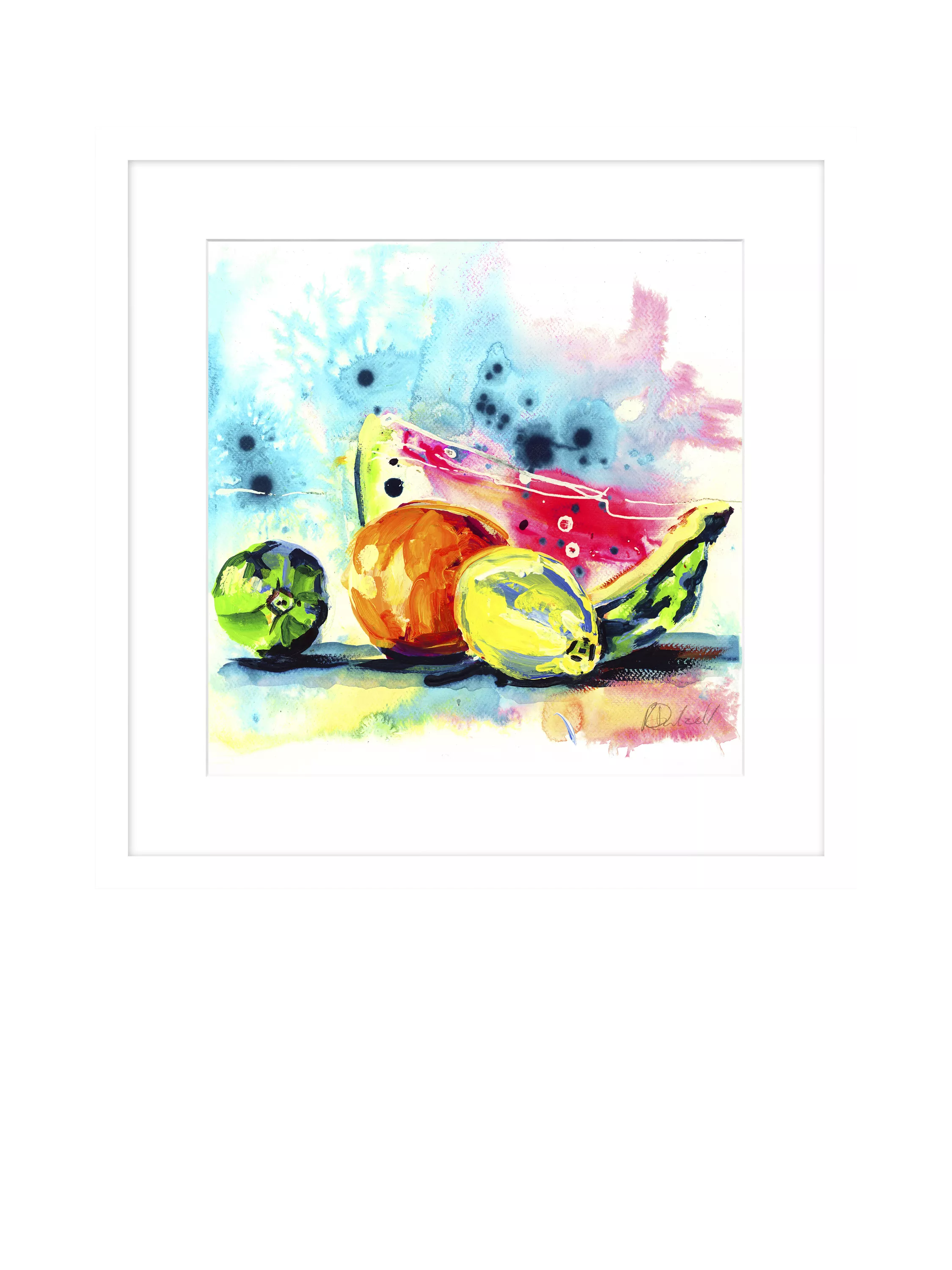 John Lewis framed fruit print 53.5cm square, imported from the UK