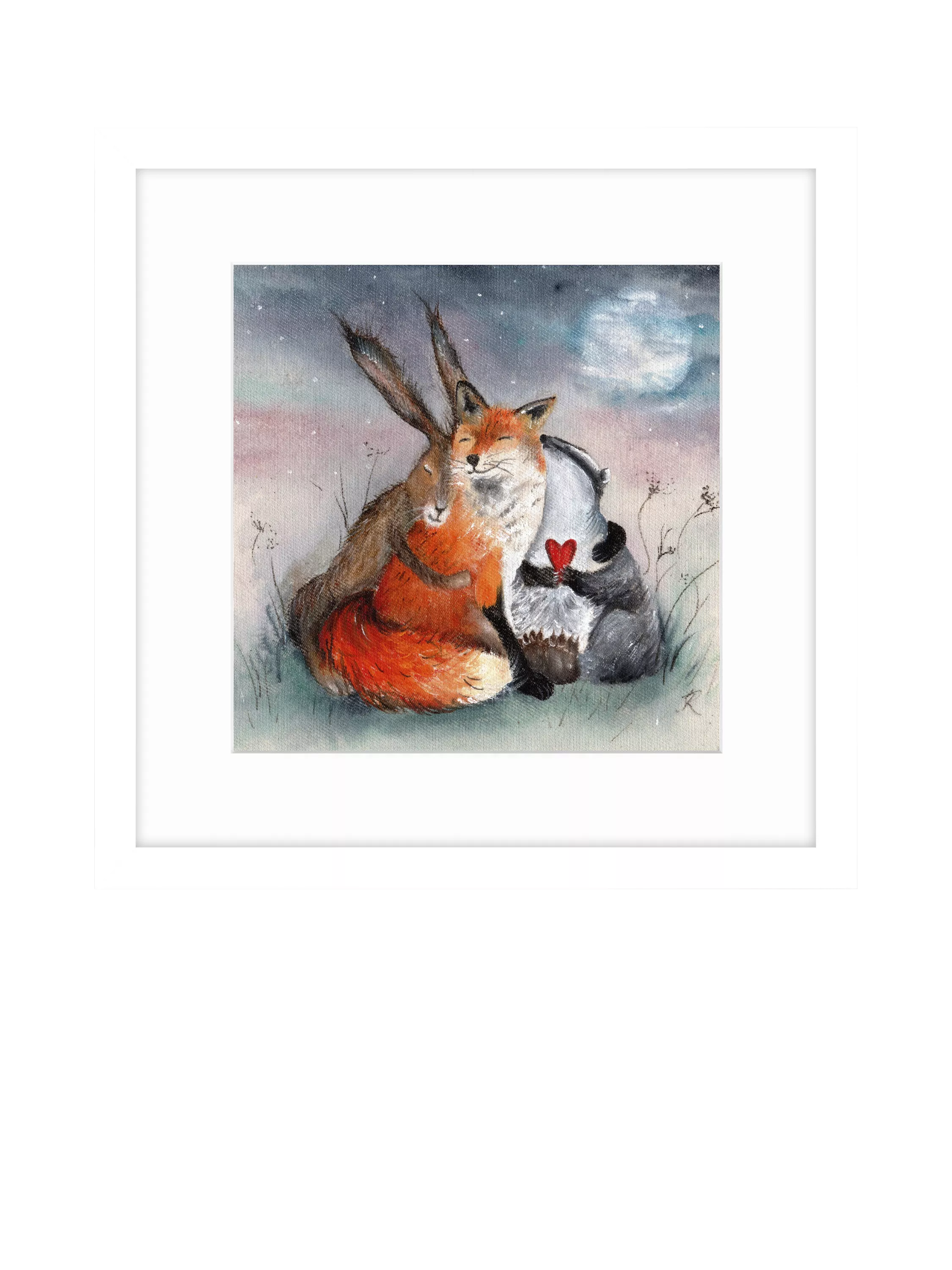 John Lewis Peace & Huggles framed print 43.5cm, UK version