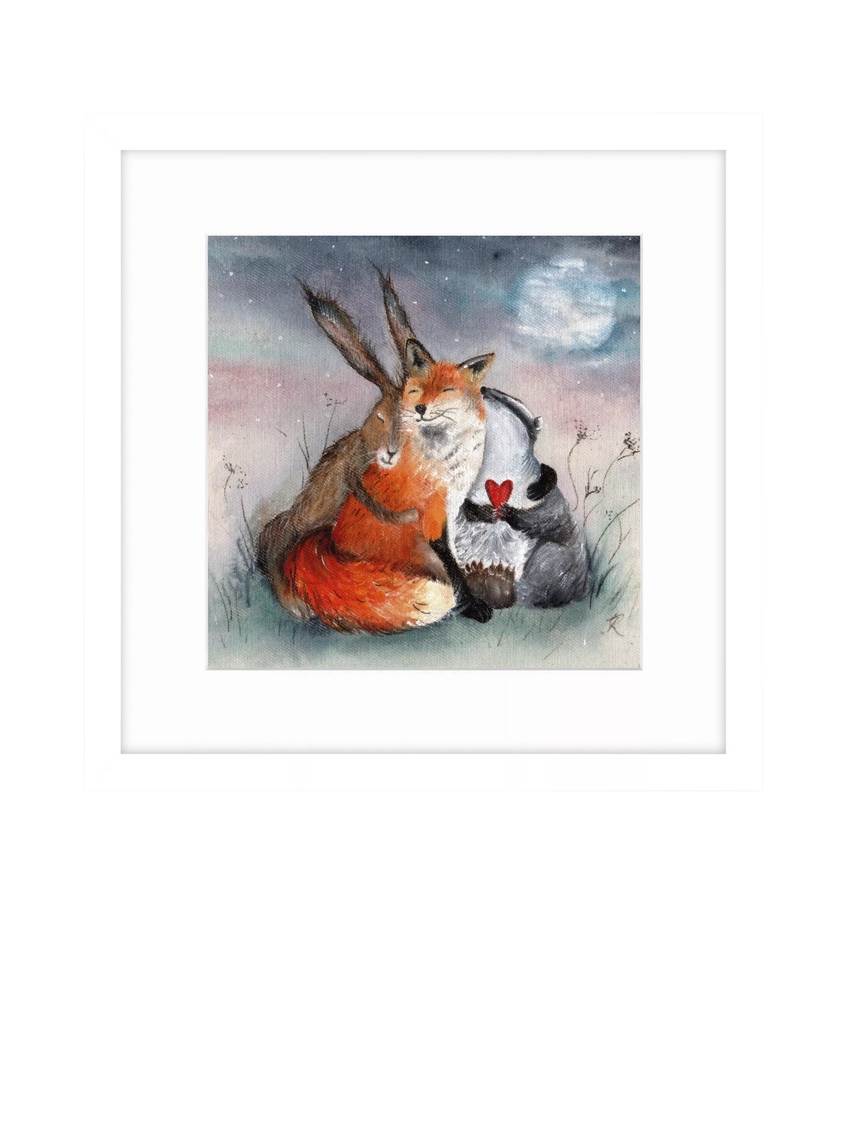 John Lewis Peace & Huggles framed print 43.5cm, UK version