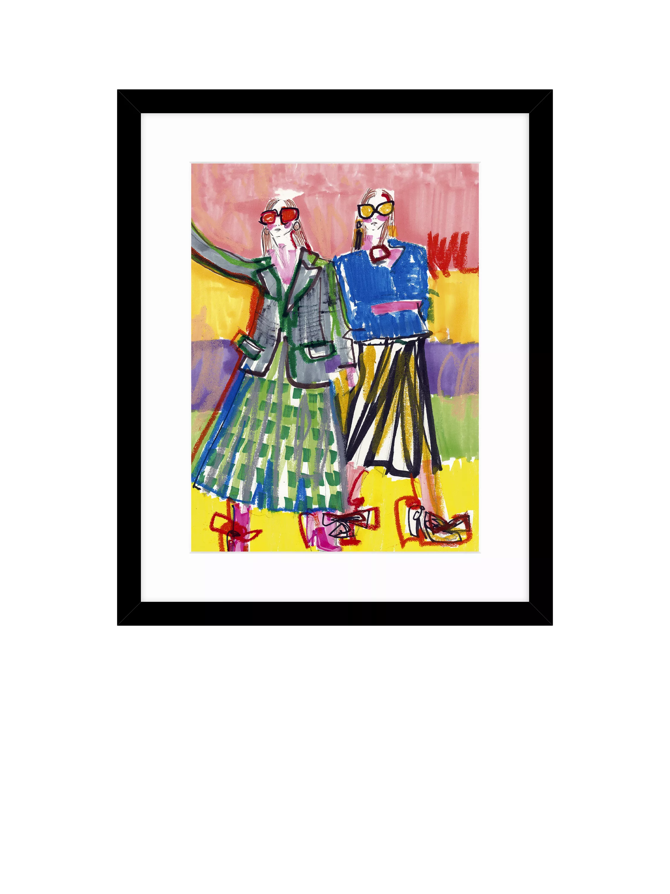 John Lewis Tony Green Gialux framed print 53.5x43.5cm, imported from the UK