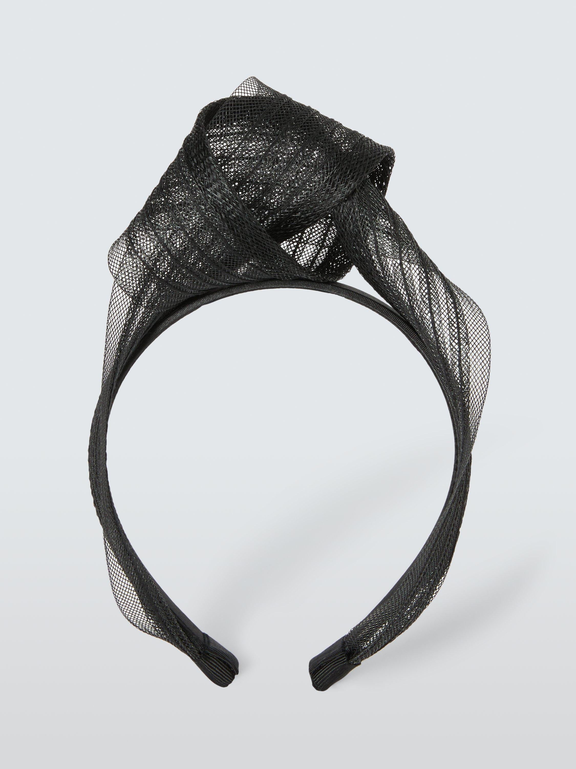 John Lewis Avery knotted headband fascinator in abaca, imported from the UK