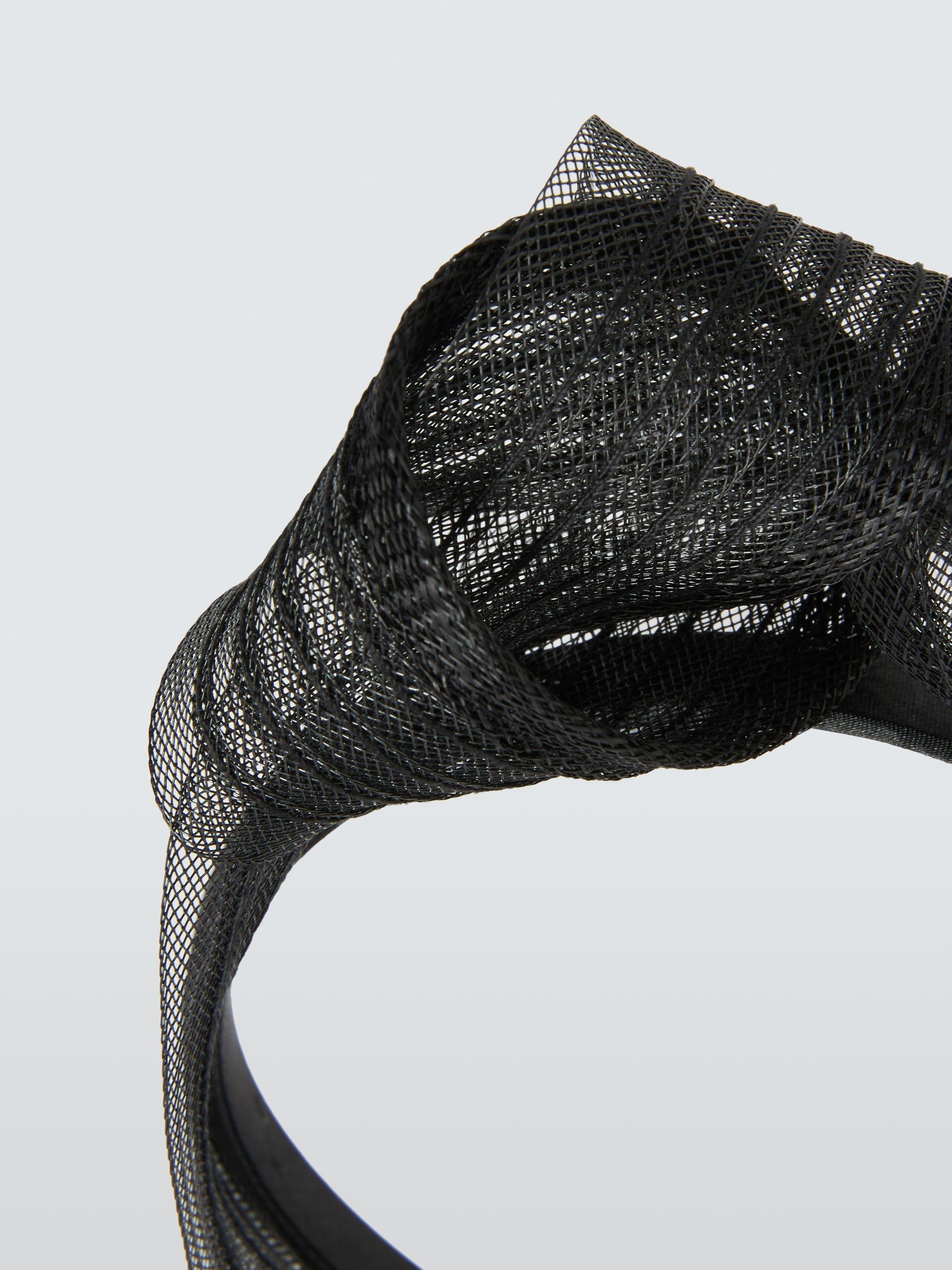 John Lewis Avery knotted headband fascinator in abaca, imported from the UK